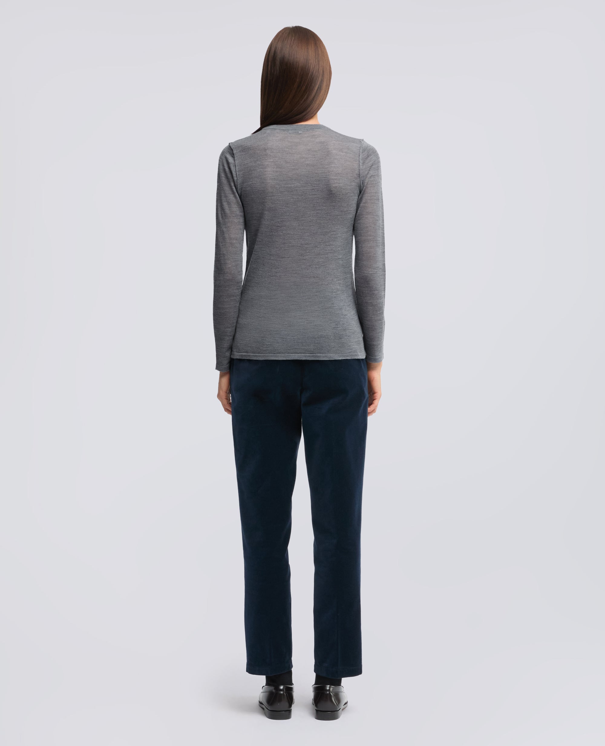 MAGLIA GIROCOLLO IN LANA MERINOS ULTRALIGHT - GREY - ASPESI