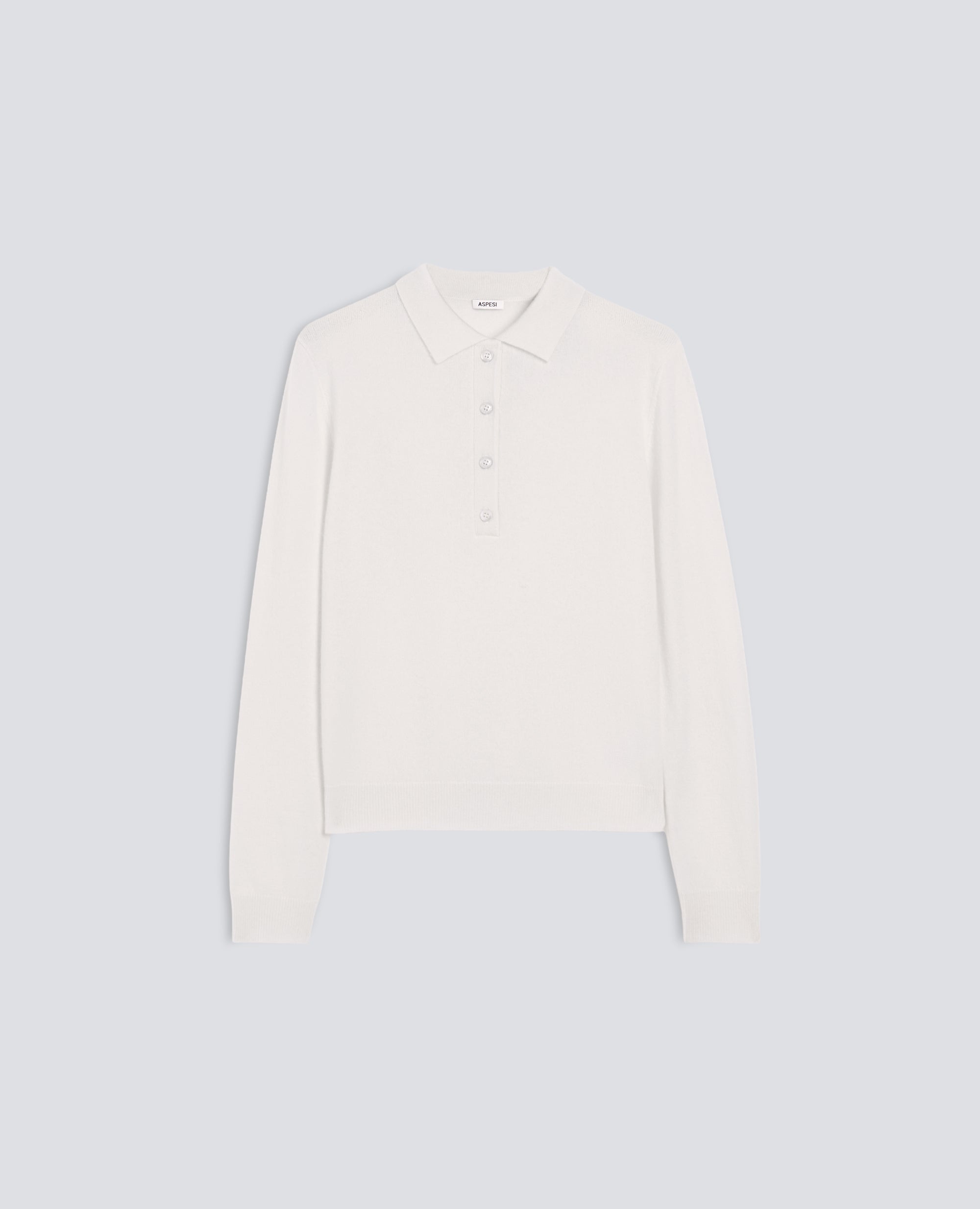 POLOSHIRT MIT LANGEN ARMELN AUS REINEM KASCHMIR - NATURALE - ASPESI