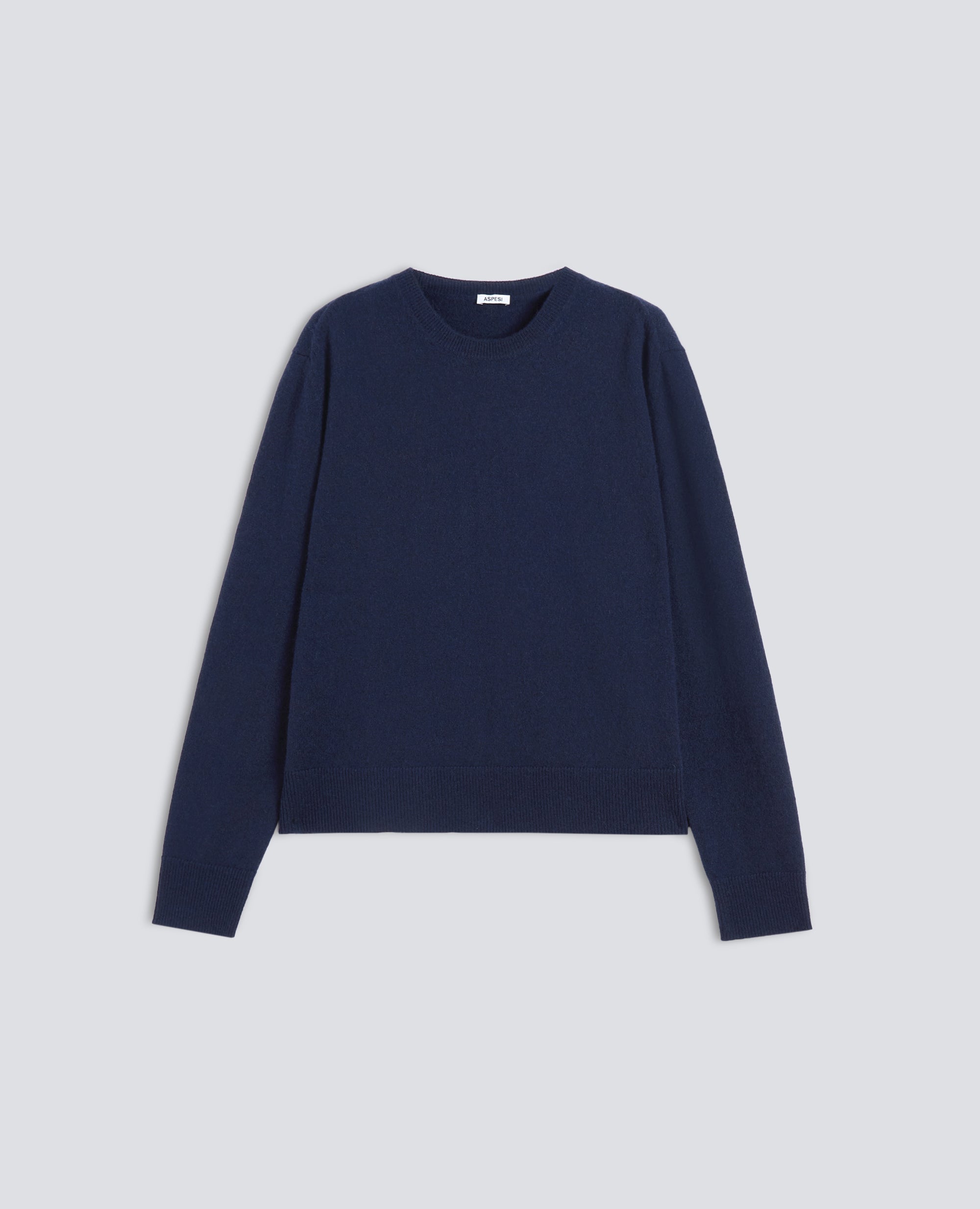 MAGLIA A GIROCOLLO IN PURO CASHMERE - NAVY - ASPESI