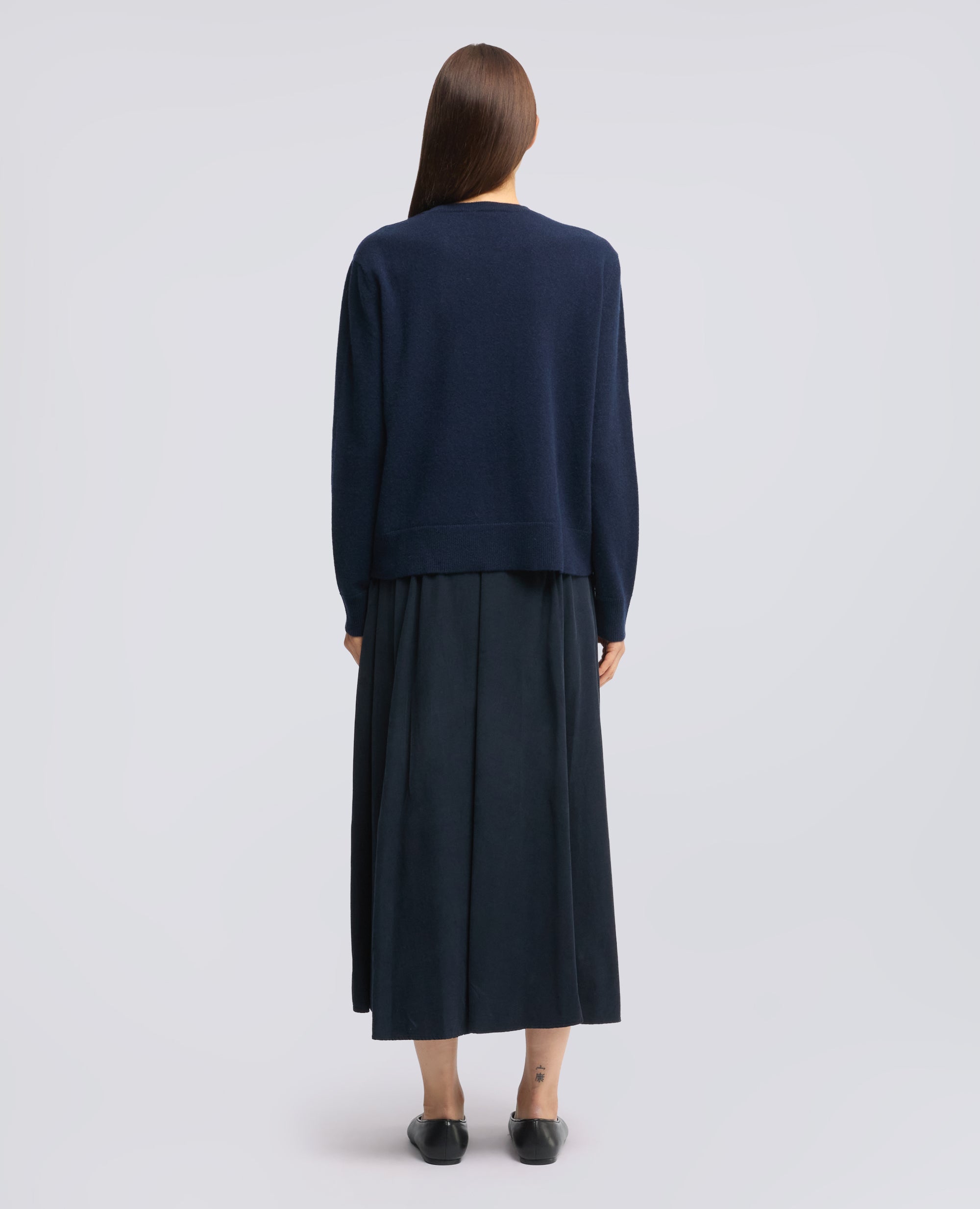 MAGLIA A GIROCOLLO IN PURO CASHMERE - NAVY - ASPESI