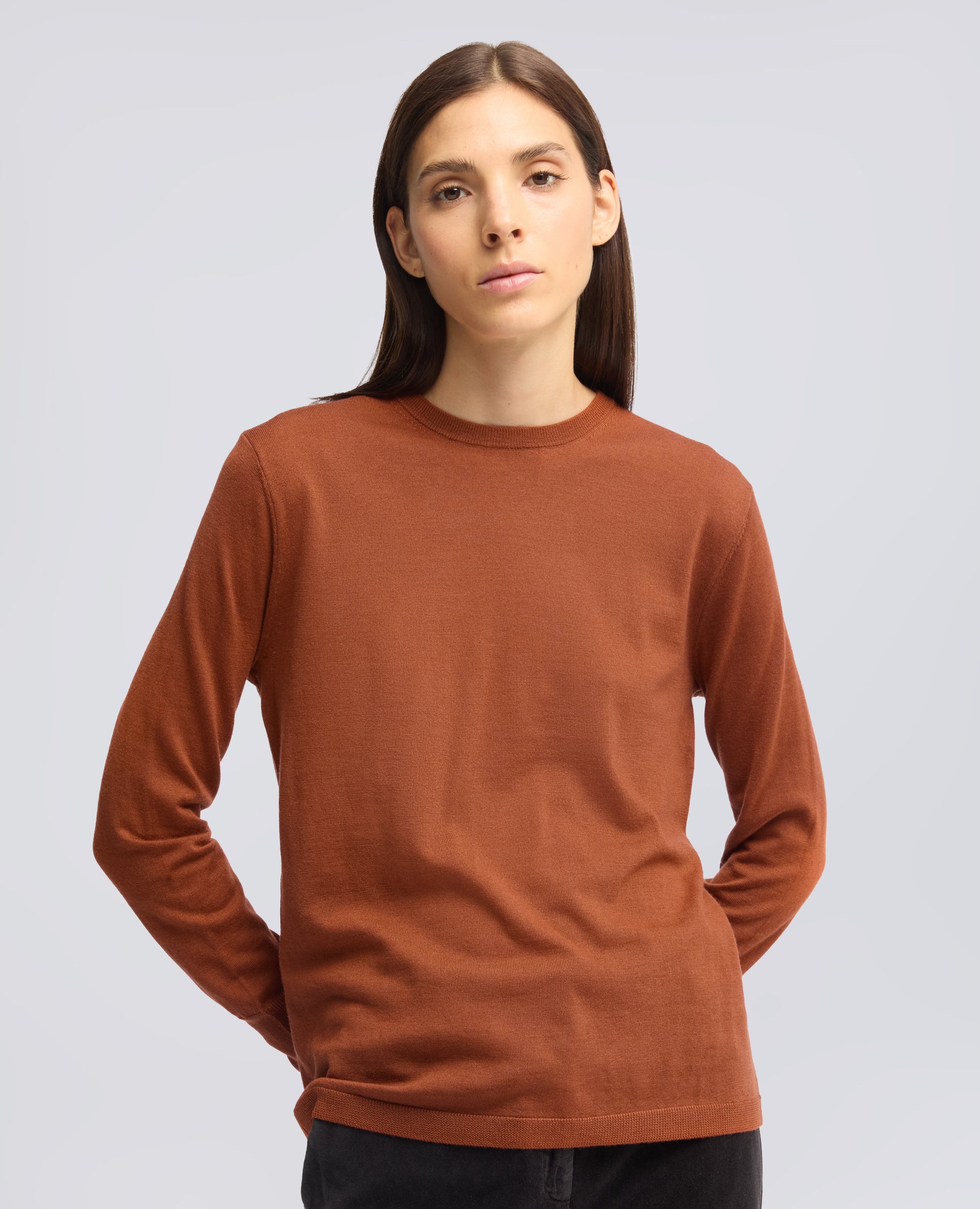 MAGLIA GIROCOLLO IN LANA MERINOS - ZUCCA - ASPESI
