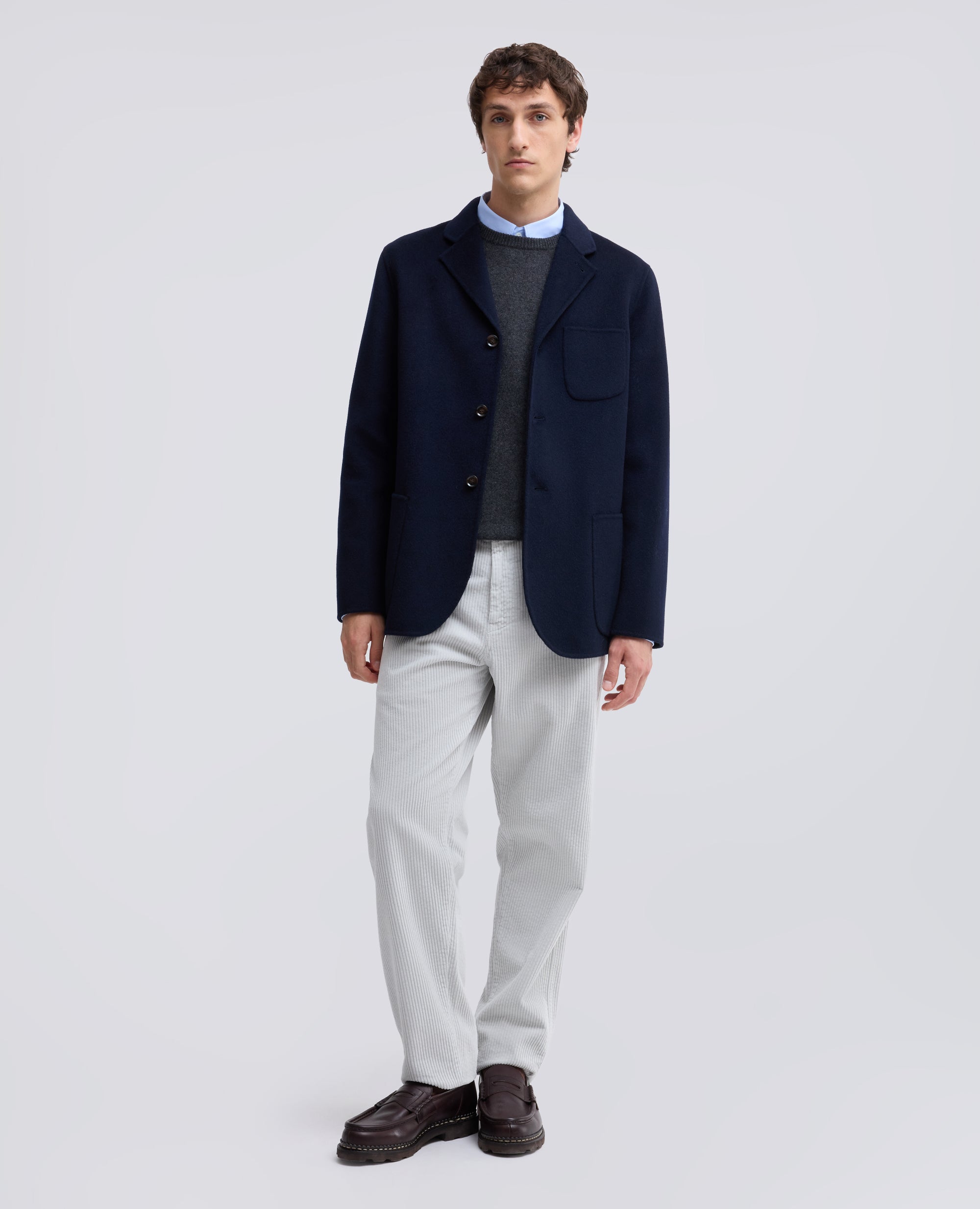 CASHMERE CREW-NECK KNIT - GRIGIO - ASPESI