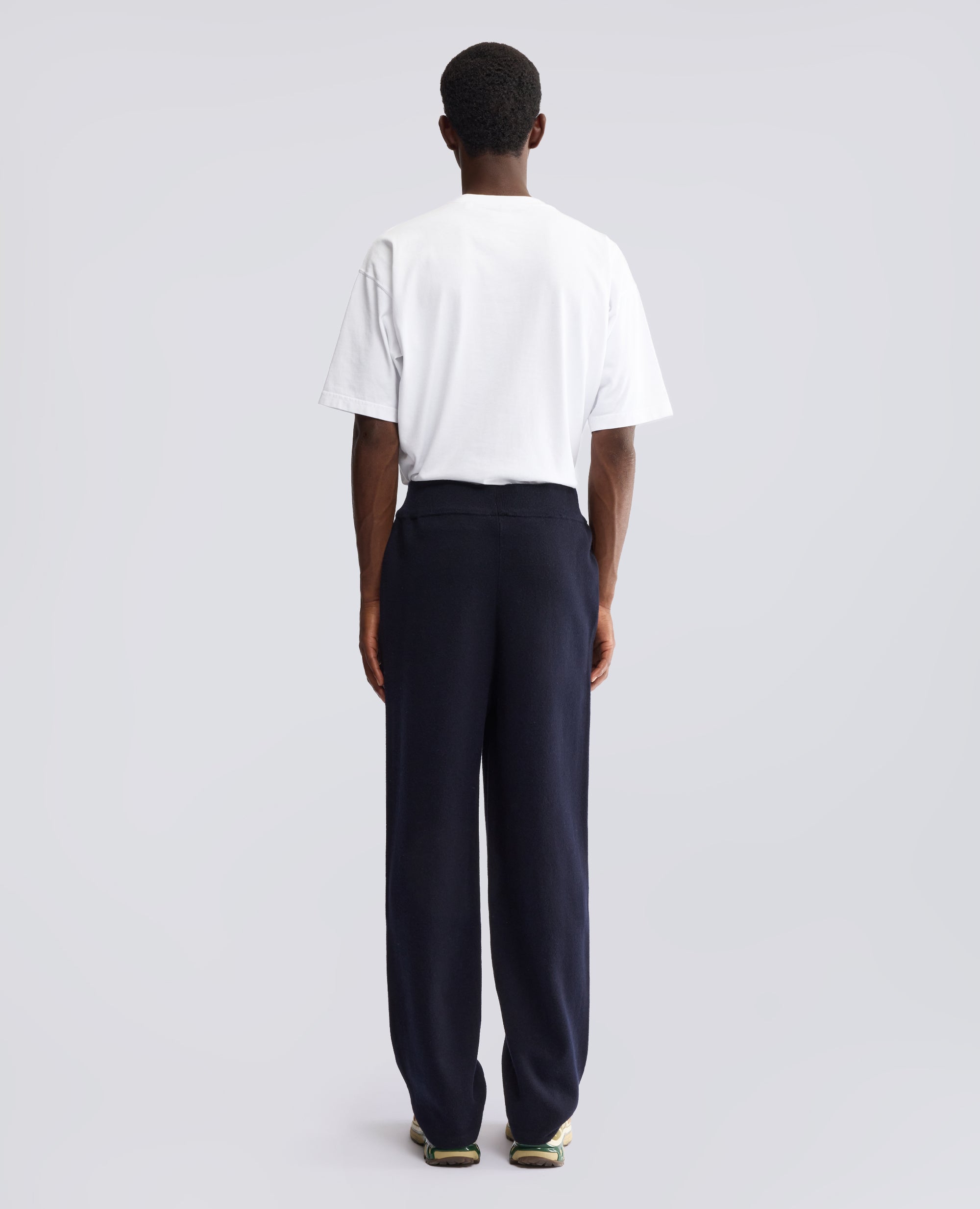 PANTALON DE LANA Y ALGODON - AZUL - ASPESI