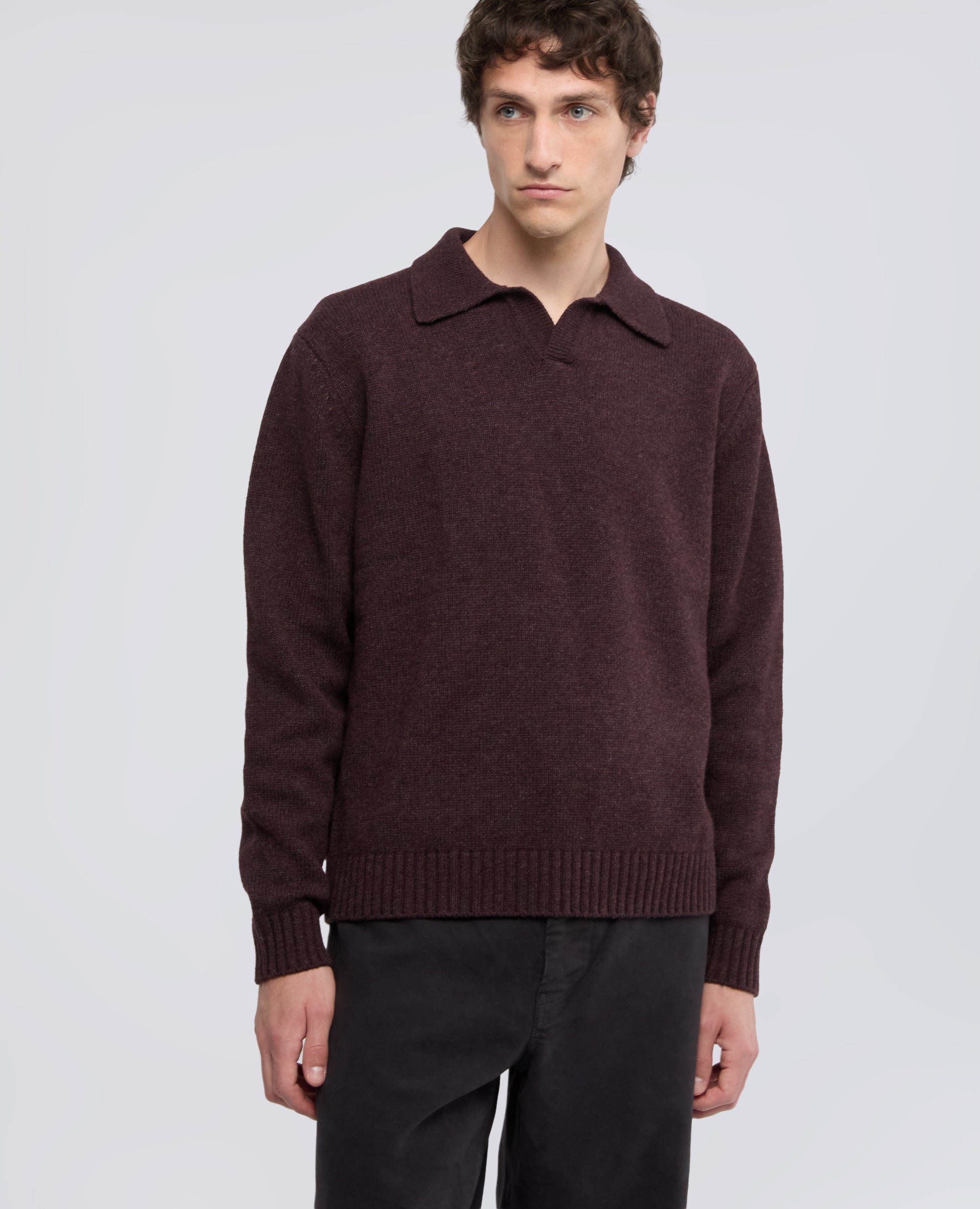 POLO REALIZZATA IN MISTO LANA E NYLON - BARBERA - ASPESI