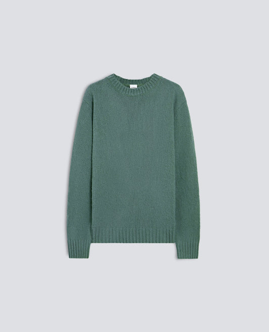 MAGLIA GIROCOLLO IN LANA SHETLAND - VERDE - ASPESI