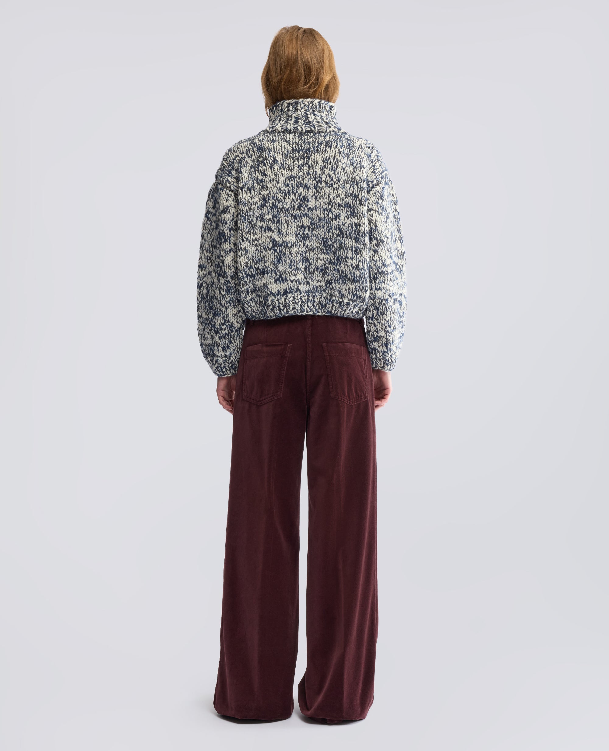 CARDIGAN IN LANA VERGINE E MOHAIR FATTO A MANO - MULTICOLOR - ASPESI