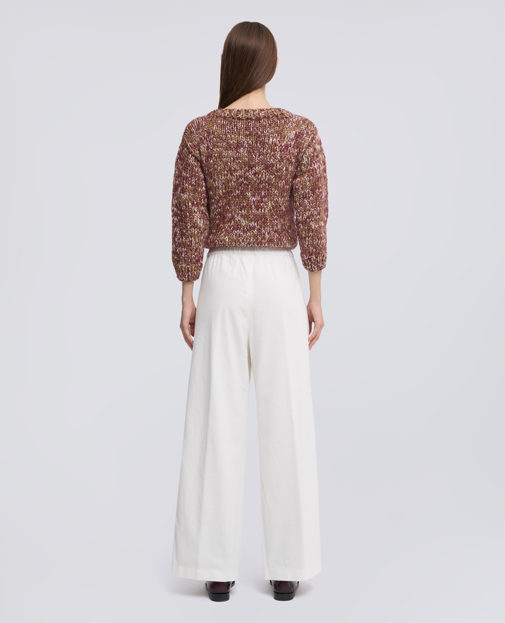 MAGLIA GIROCOLLO FATTA A MANO IN LANA VERGINE E MOHAIR - BEIGE - ASPESI