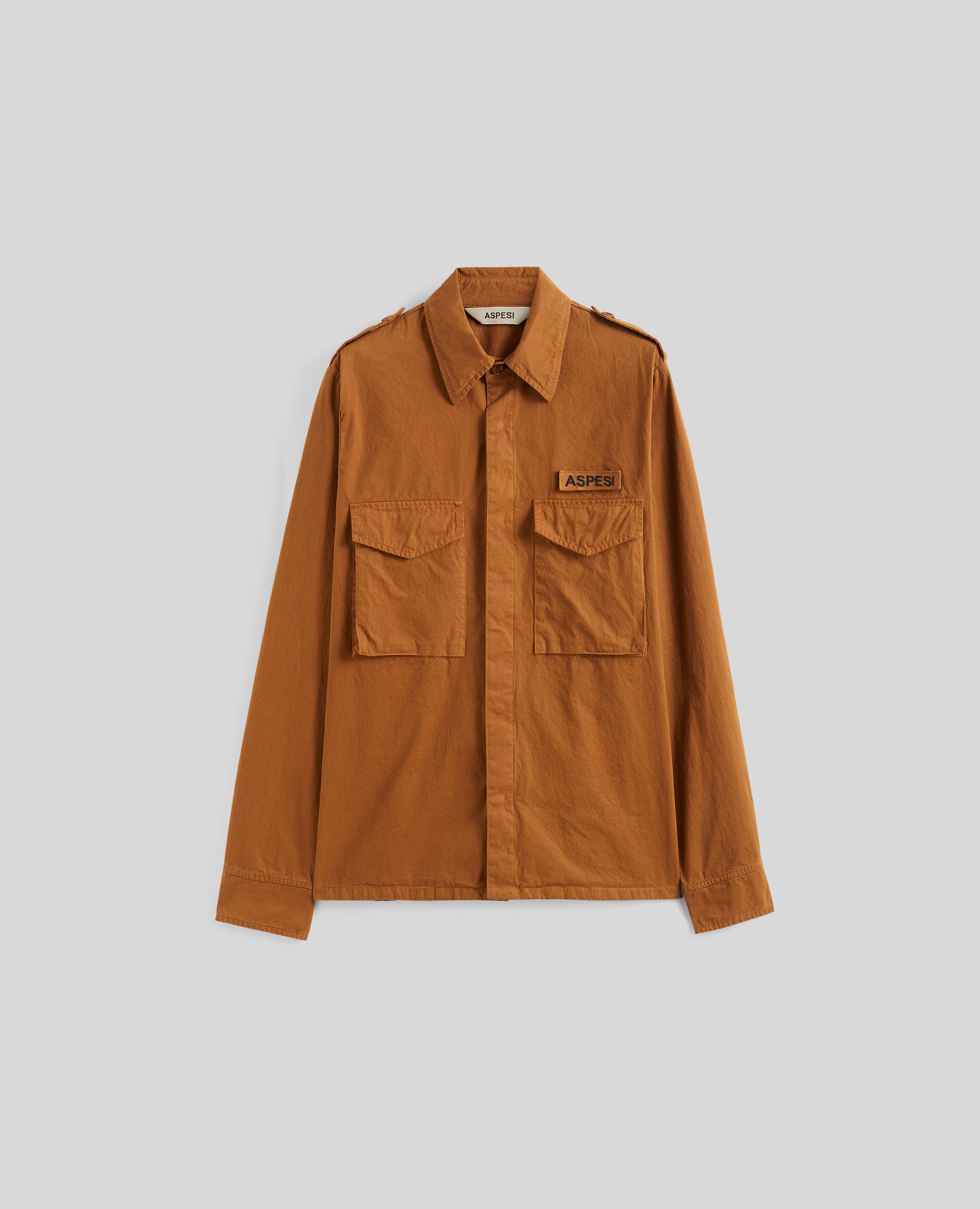 Cotton gabardine military shirt | Aspesi – ASPESI