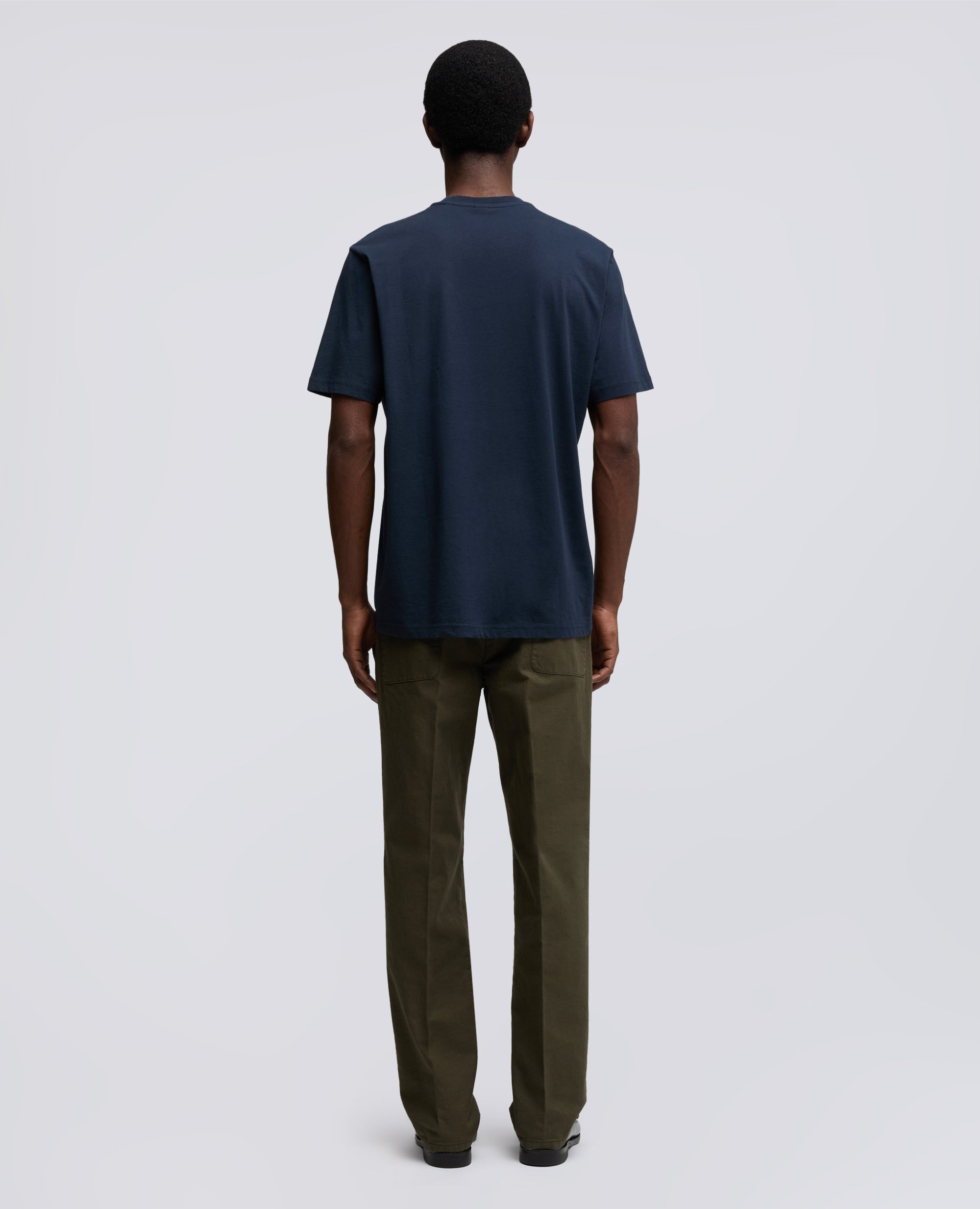 T-SHIRT IN JERSEY DI COTONE-NAVY-NAVY-AZUL MARINO-NAVY-NAVY