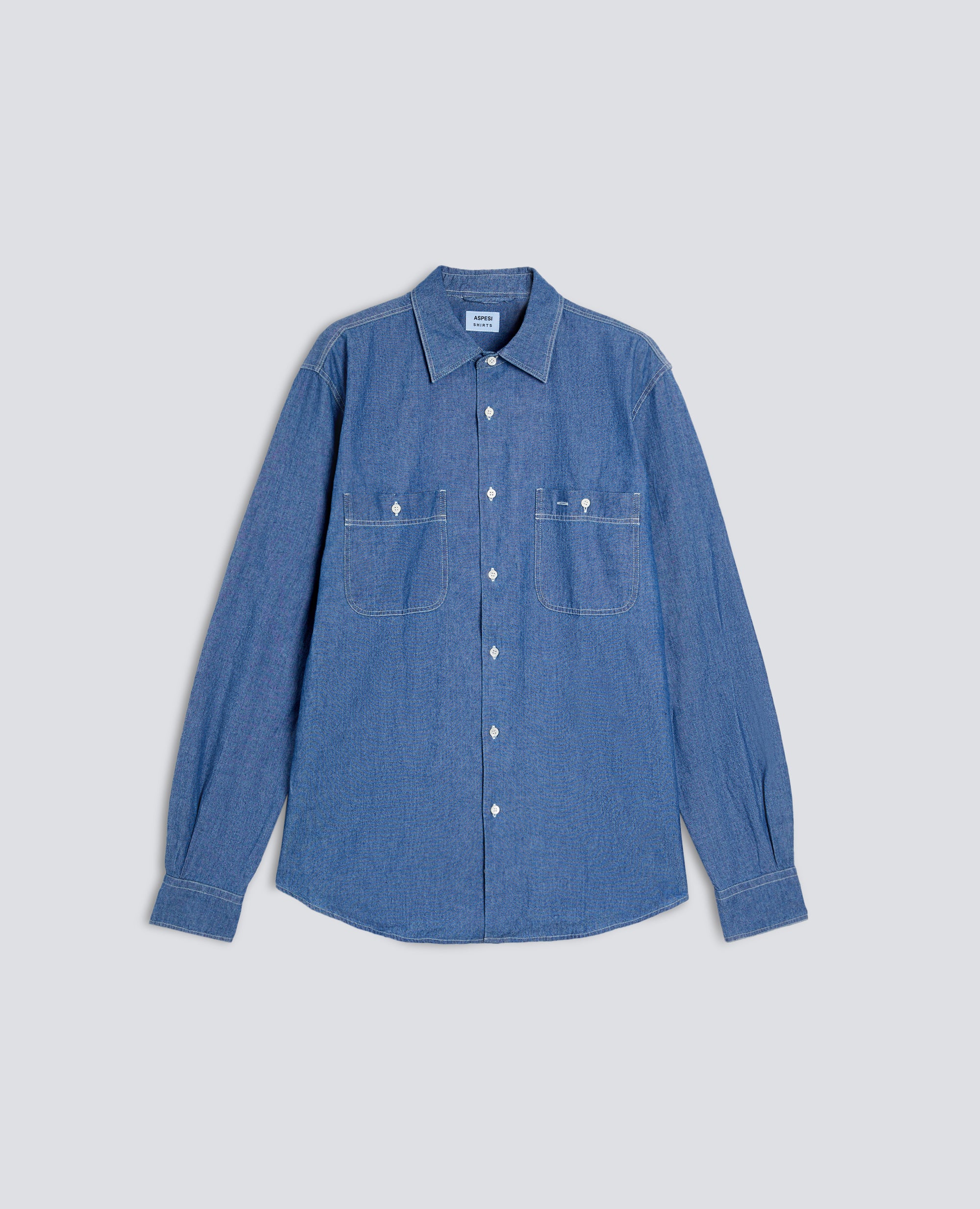 CAMICIA DA LAVORO NEW C SLIM-DENIM MEDIO-MEDIUM DENIM-DENIM MEDIO-MITTLERER DENIM-DENIM MOYEN