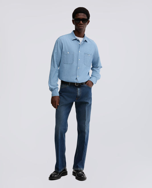 CAMICIA NEW C SLIM-DENIM CHIARO-LIGHT DENIM-DENIM CLARO-HELLES DENIM-DENIM CLAIR