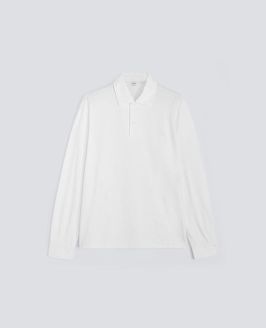 POLO LUIGI IN JERSEY DI COTONE-BIANCO-WHITE-BLANCO-WEISS-BLANC