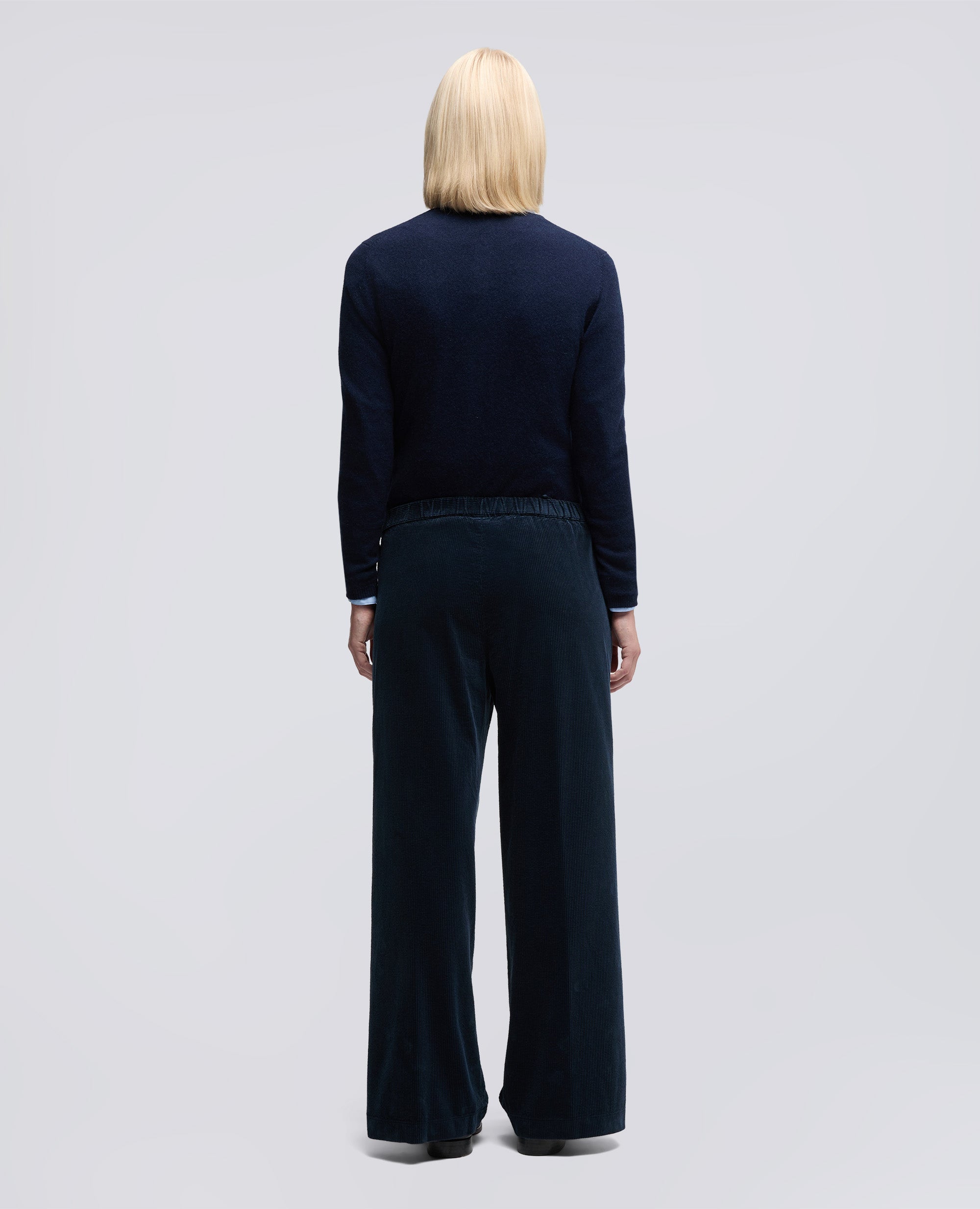 PANTALONE AMPIO IN VELLUTO A COSTE-NAVY-NAVY-AZUL MARINO-NAVY-NAVY