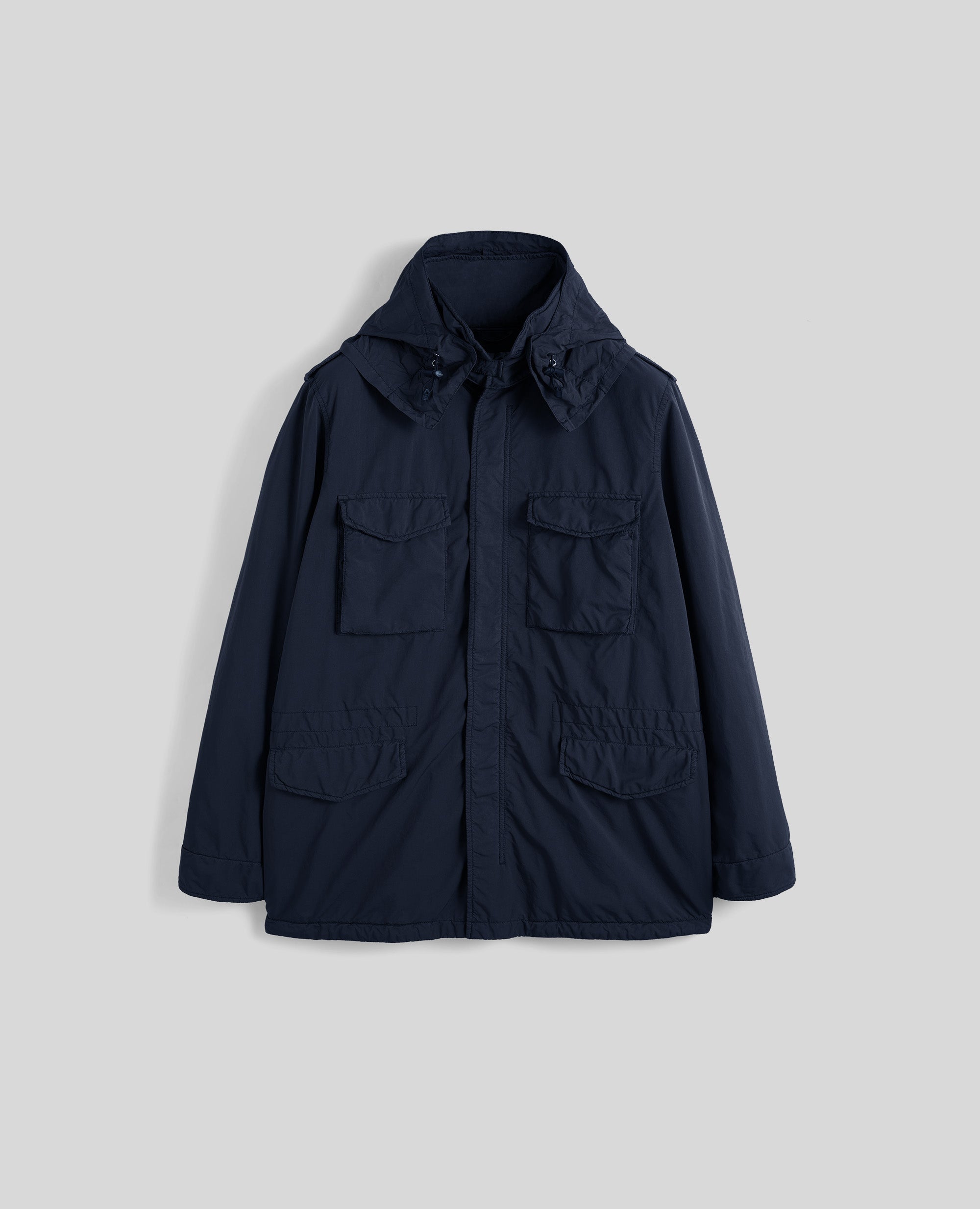 FIELD JACKET NEW CAMP IN NYLON TINTO CAPO-NAVY-NAVY-AZUL MARINO-NAVY-NAVY