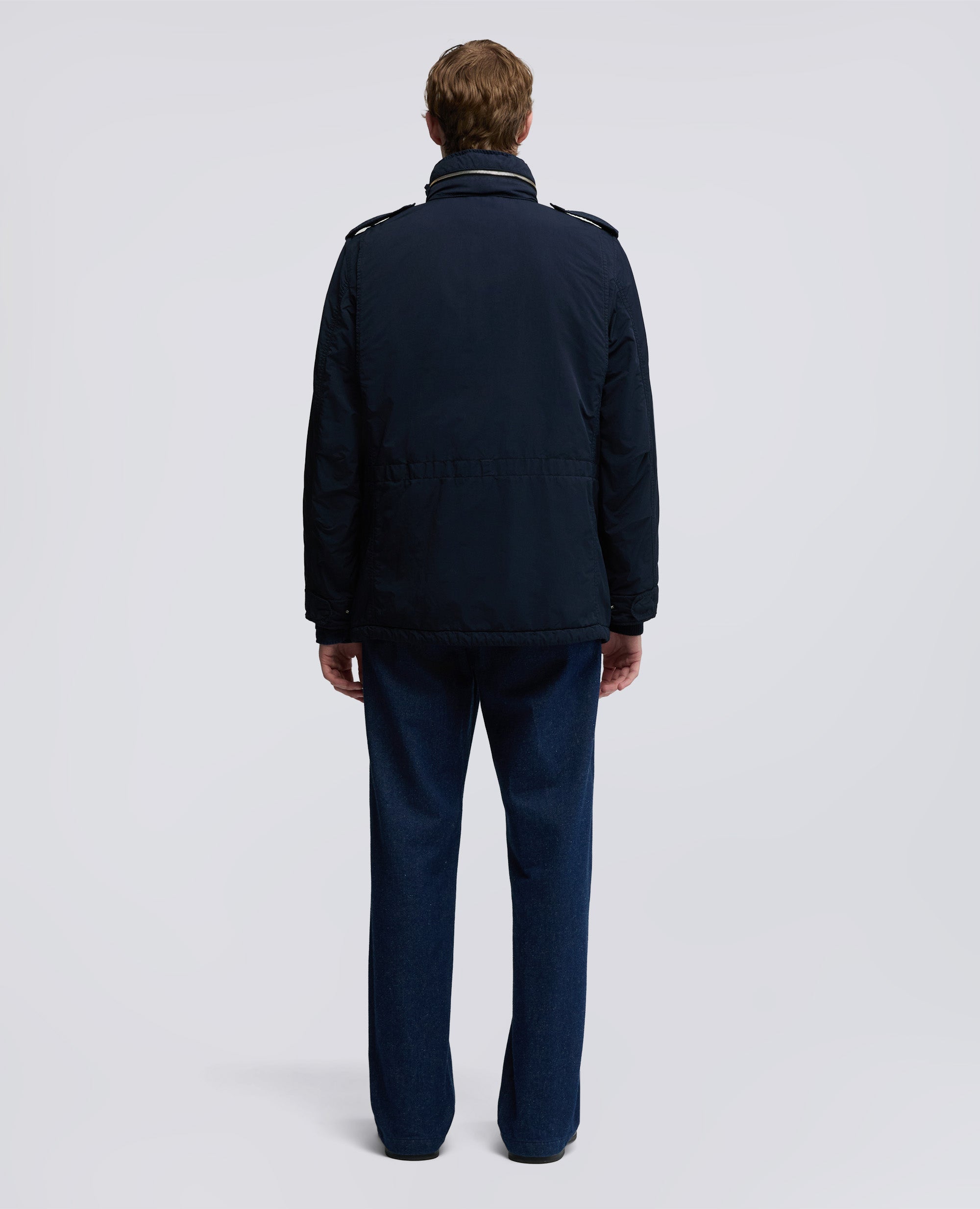 FIELD JACKET NEW CAMP IN NYLON TINTO CAPO-NAVY-NAVY-AZUL MARINO-NAVY-NAVY