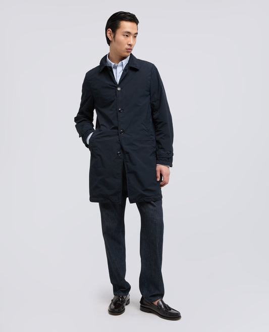 IMPERMEABILE IN POLIESTERE E NYLON COMPATTO-NAVY-NAVY-AZUL MARINO-NAVY-NAVY