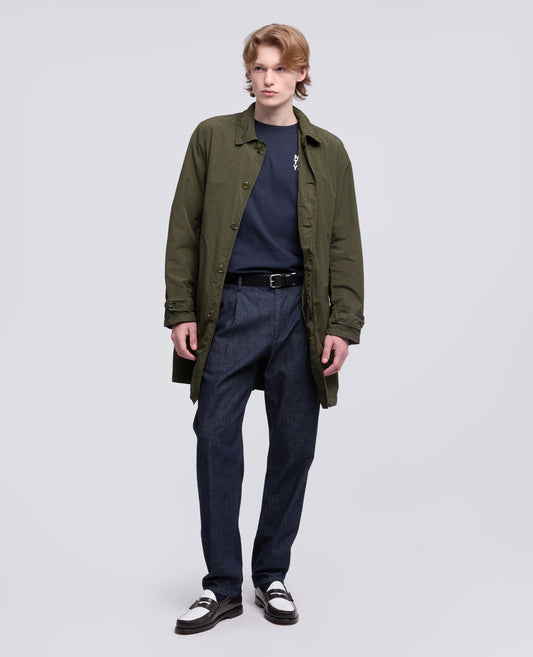 IMPERMEABILE IN POLIESTERE E NYLON COMPATTO-MILITARE-MILITARY-MILITAR-MILITAR-MILITAIRE