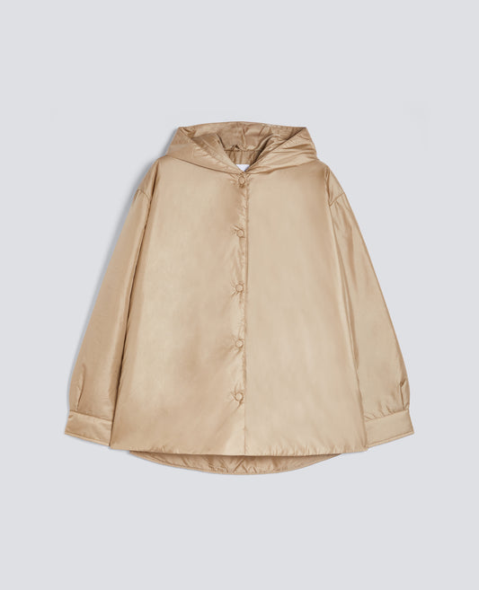 GIUBBOTTO BETH CON CAPPUCCIO-BEIGE-BEIGE-BEIS-BEIGE-BEIGE