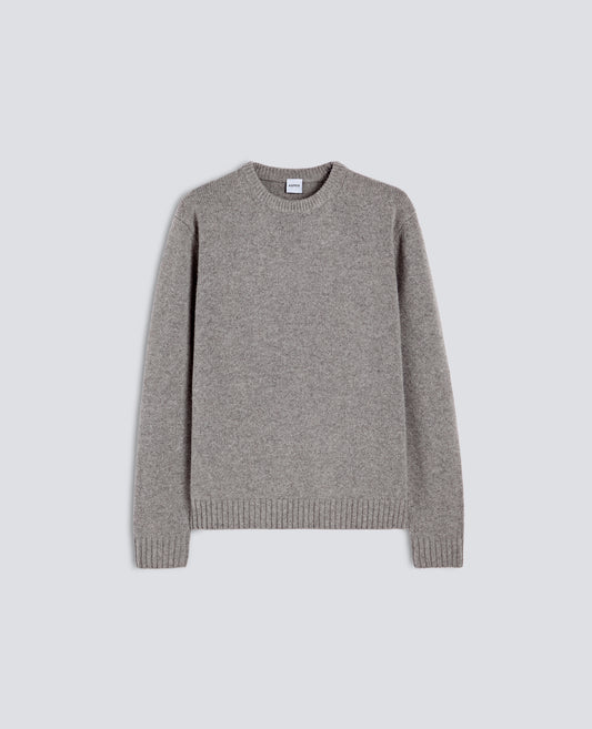 CREWNECK SWEATER IN WOOL BLEND - GREY - ASPESI