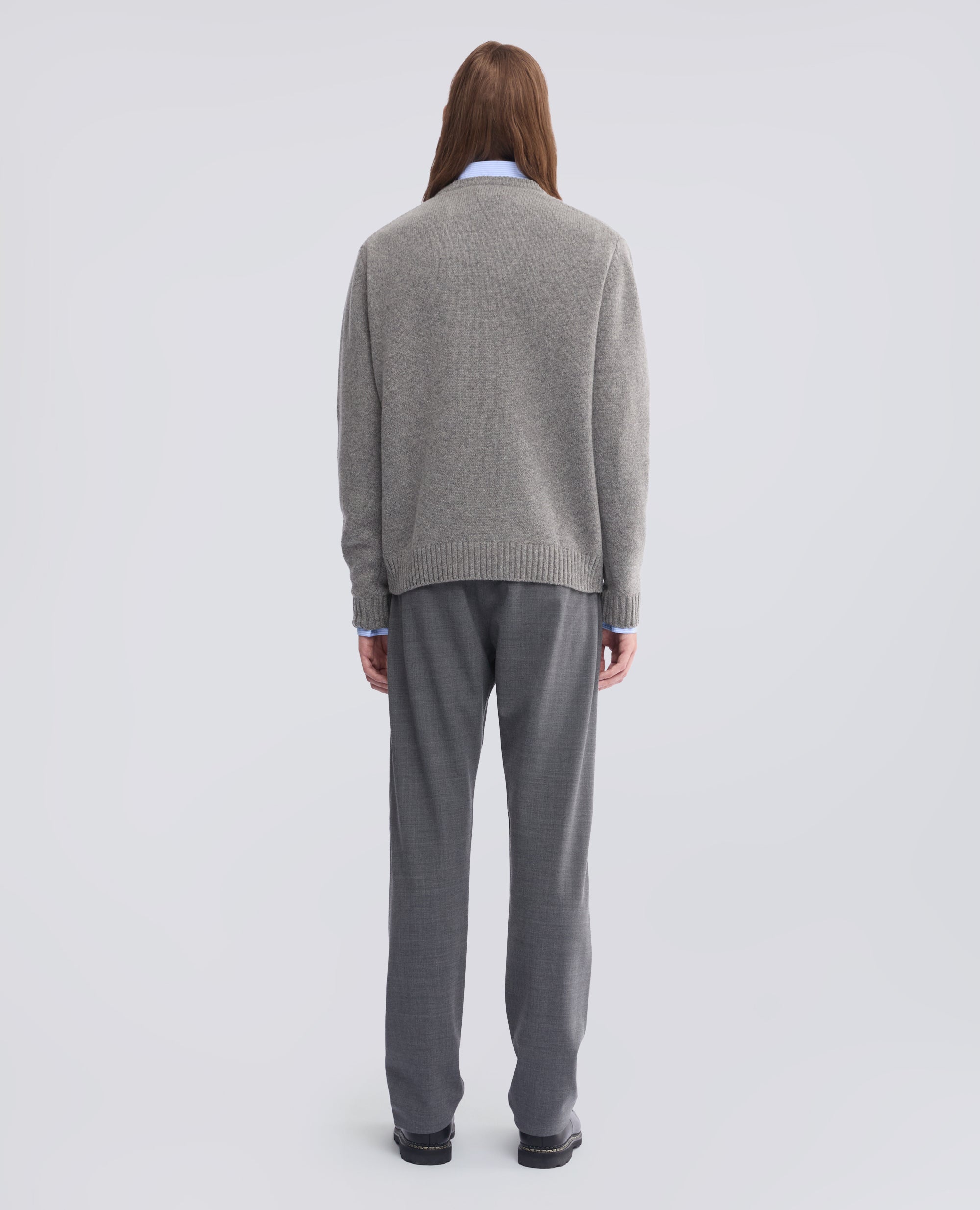 MAGLIA GIROCOLLO IN MISTO LANA - GRIGIO - ASPESI