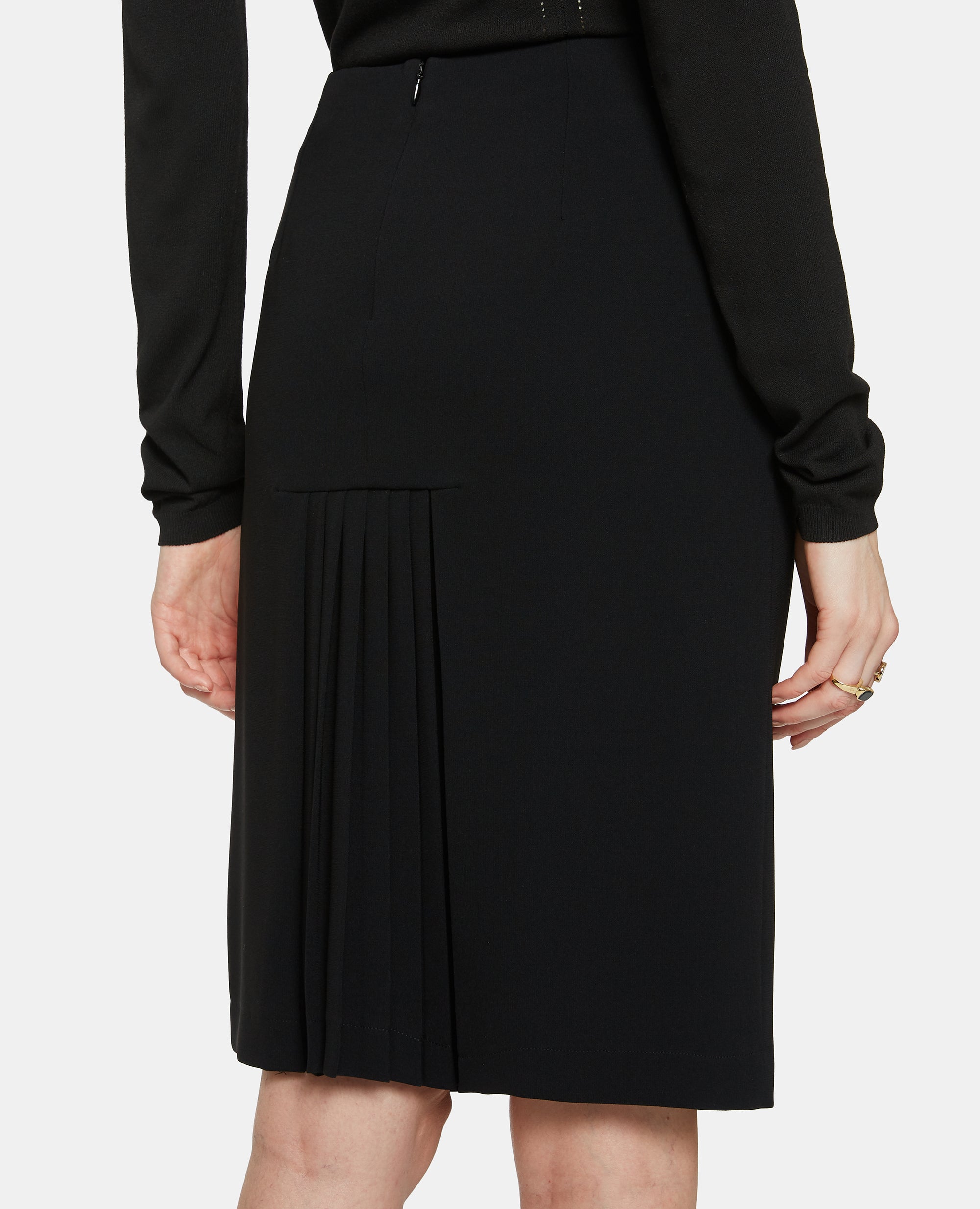 GONNA TUBINO IN CREPE CADY-NERO-BLACK-NEGRO-SCHWARZ-NOIR