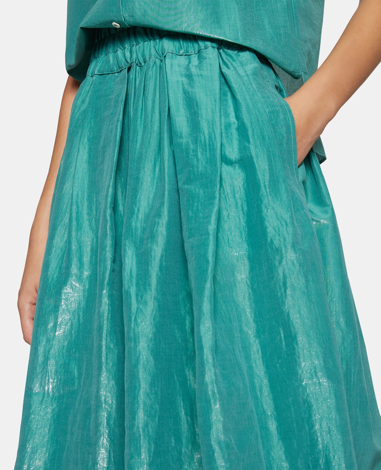 GONNA IN ORGANZA-VERDE-GREEN-VERDE-GRUN-VERT