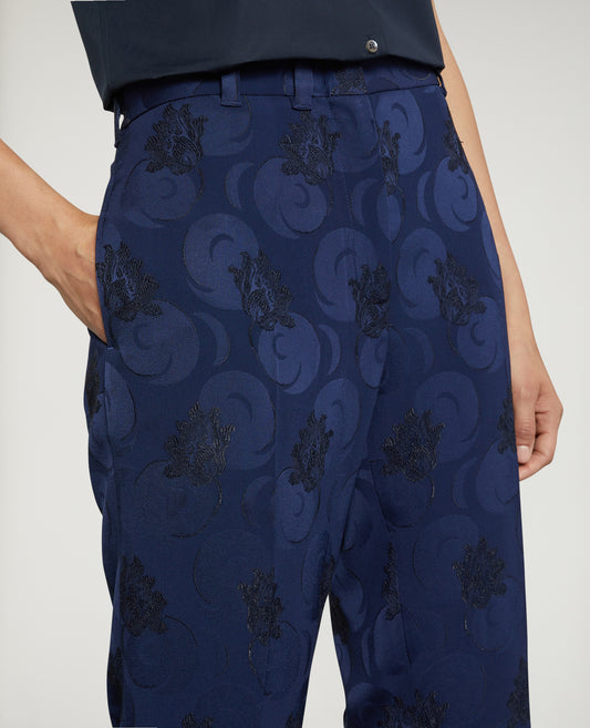 PANTALONE IN VISCOSA JAQUARD-----
