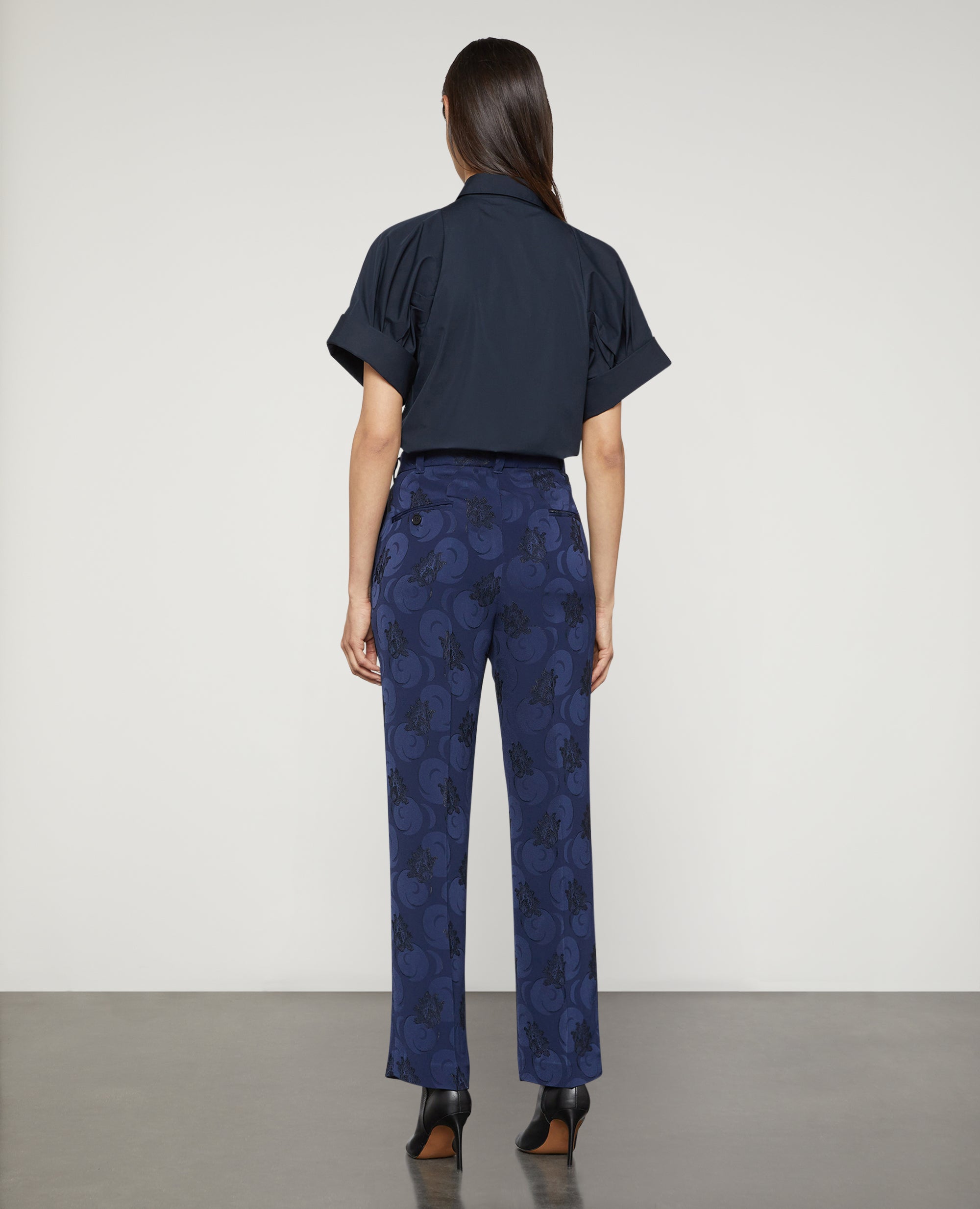 PANTALONE IN VISCOSA JAQUARD-----