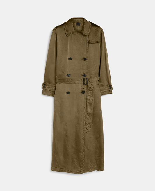 SOPRABITO DOPPIOPETTO IN RASO-VERDONE-DARK GREEN-VERDER¢N-DUNKELGRUN-VERT FONCE