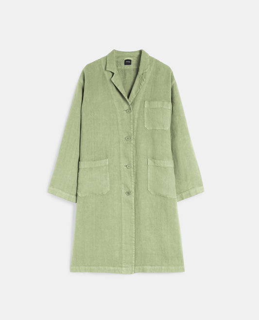 SOPRABITO IN CANVAS DI LINO TINTO CAPO-MENTA-MINT-MENTA-MENTA-MENTA