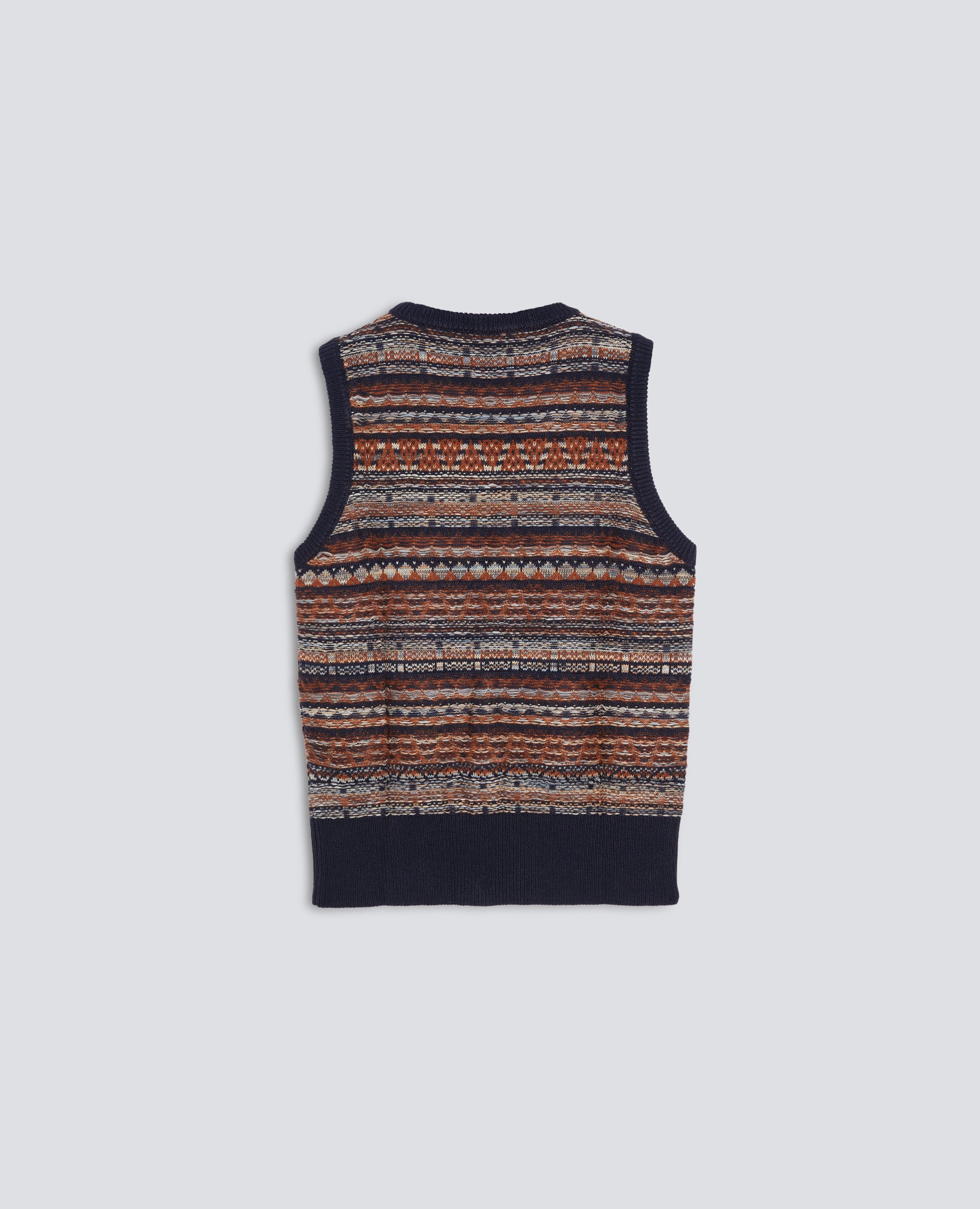 Gilet jacquard-BLU RIGHE-BLU RIGHE-BLU RIGHE-BLU RIGHE-BLU RIGHE