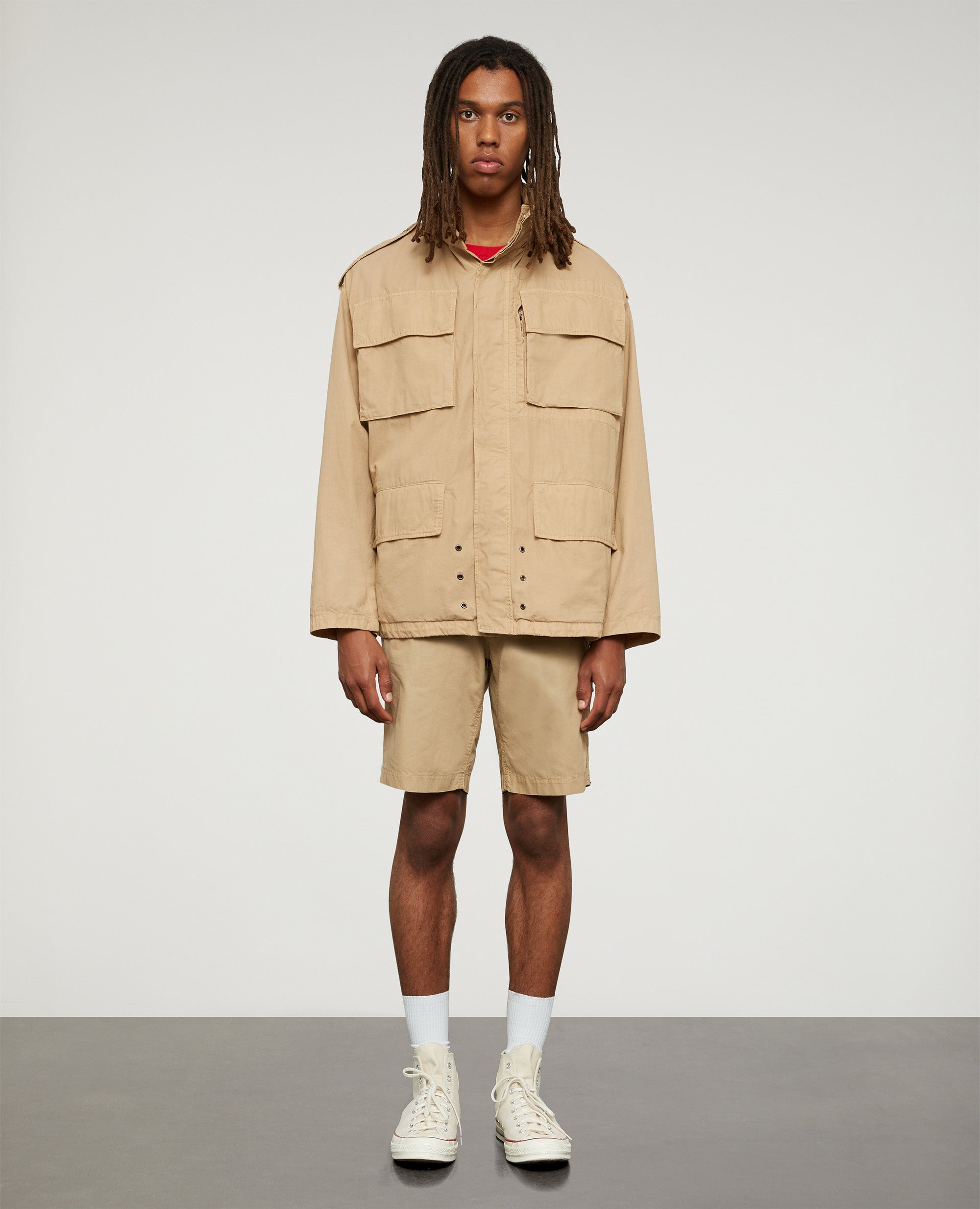 GIUBBOTTO NEW FIELD JACKET IN TELA COTONE-GHIACCIO-ICE-HIELO-EIS-GLACE