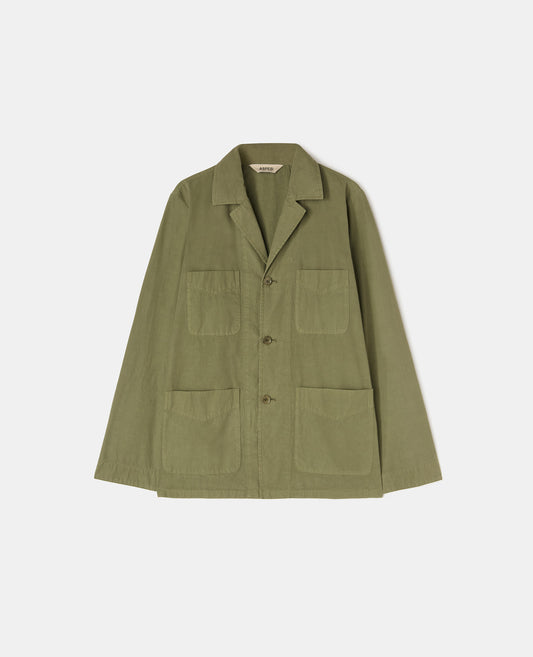 Giaccone in tela di cotone-SALVIA-SAGE GREEN-ARENA-SALBEIGRUN-SAUGE