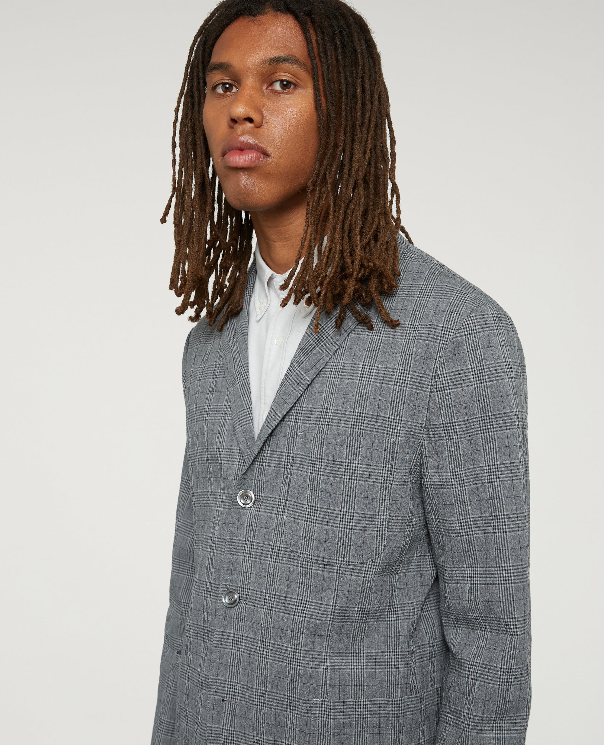 BLAZER SAMURAKI-CHECK GRIGIO-CHECK GRIGIO-CHECK GRIGIO-CHECK GRIGIO-CHECK GRIGIO