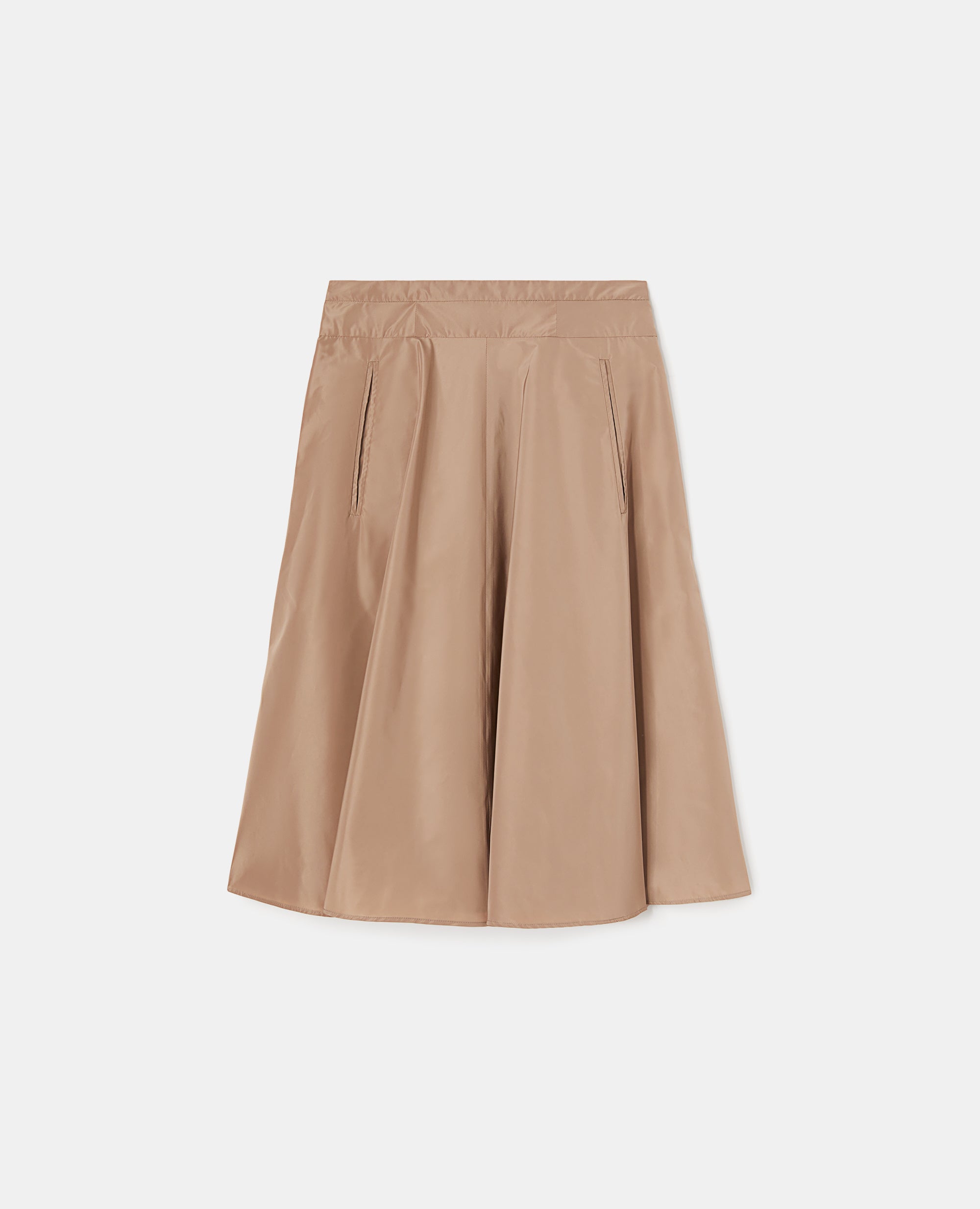 Gonna a ruota in Taffetà-CAMMELLO-CAMEL-CAMELLO-KAMEL-CAMEL