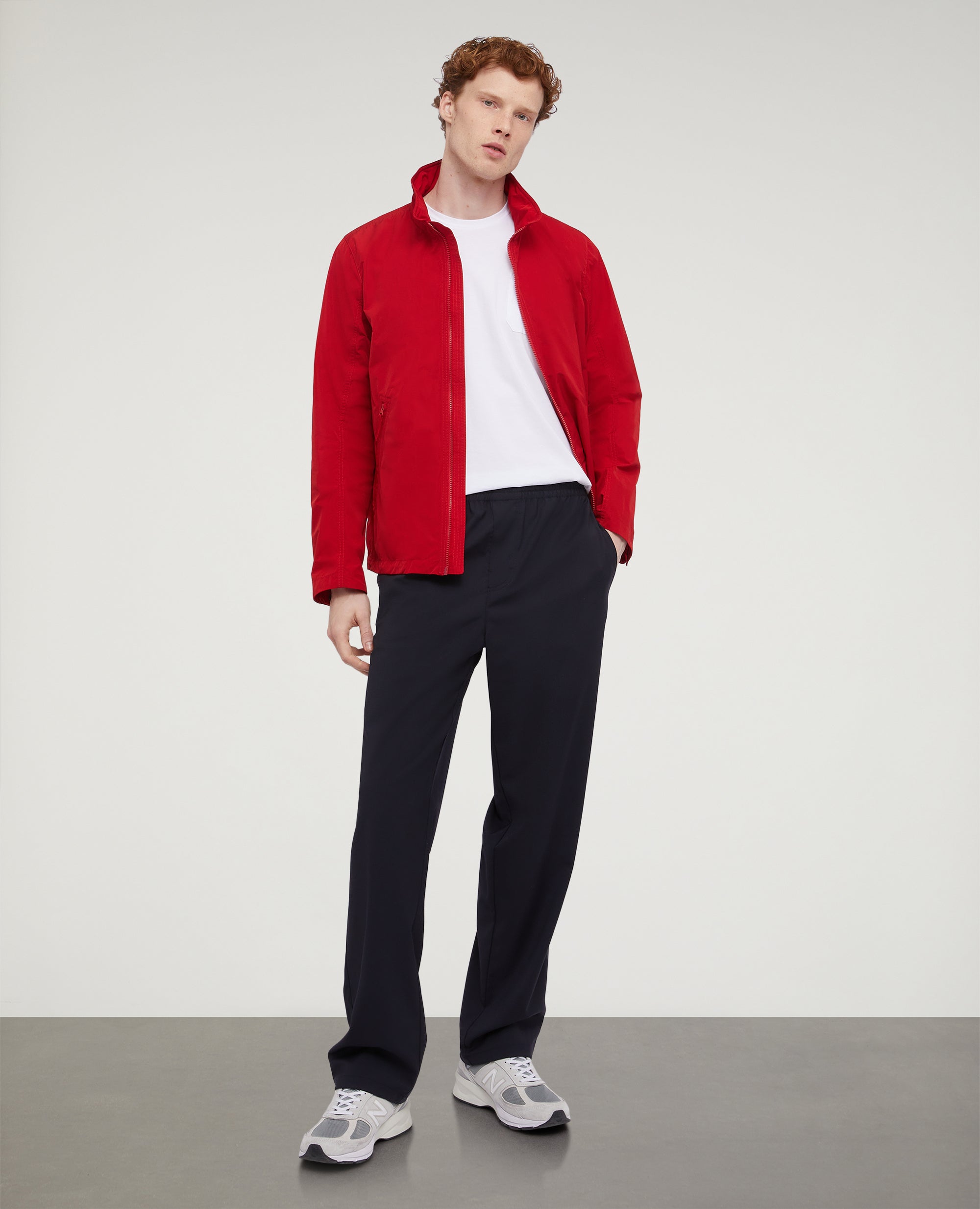 Giubbotto STRINGA in Taffetà water-repellent-ROSSO-RED-ROJO-ROT-ROUGE