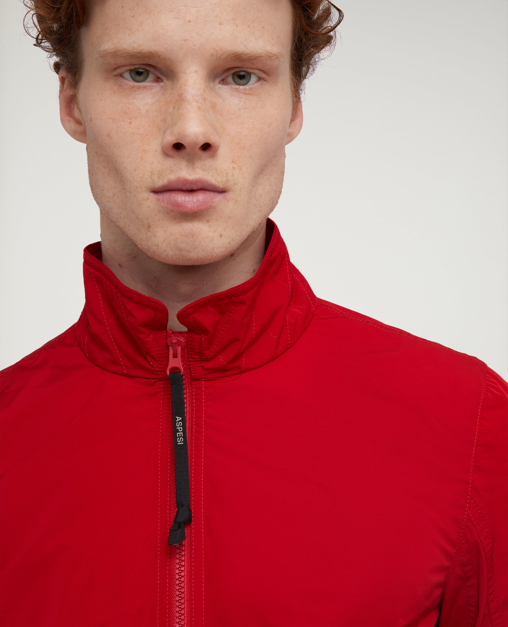 Giubbotto STRINGA in Taffetà water-repellent-ROSSO-RED-ROJO-ROT-ROUGE