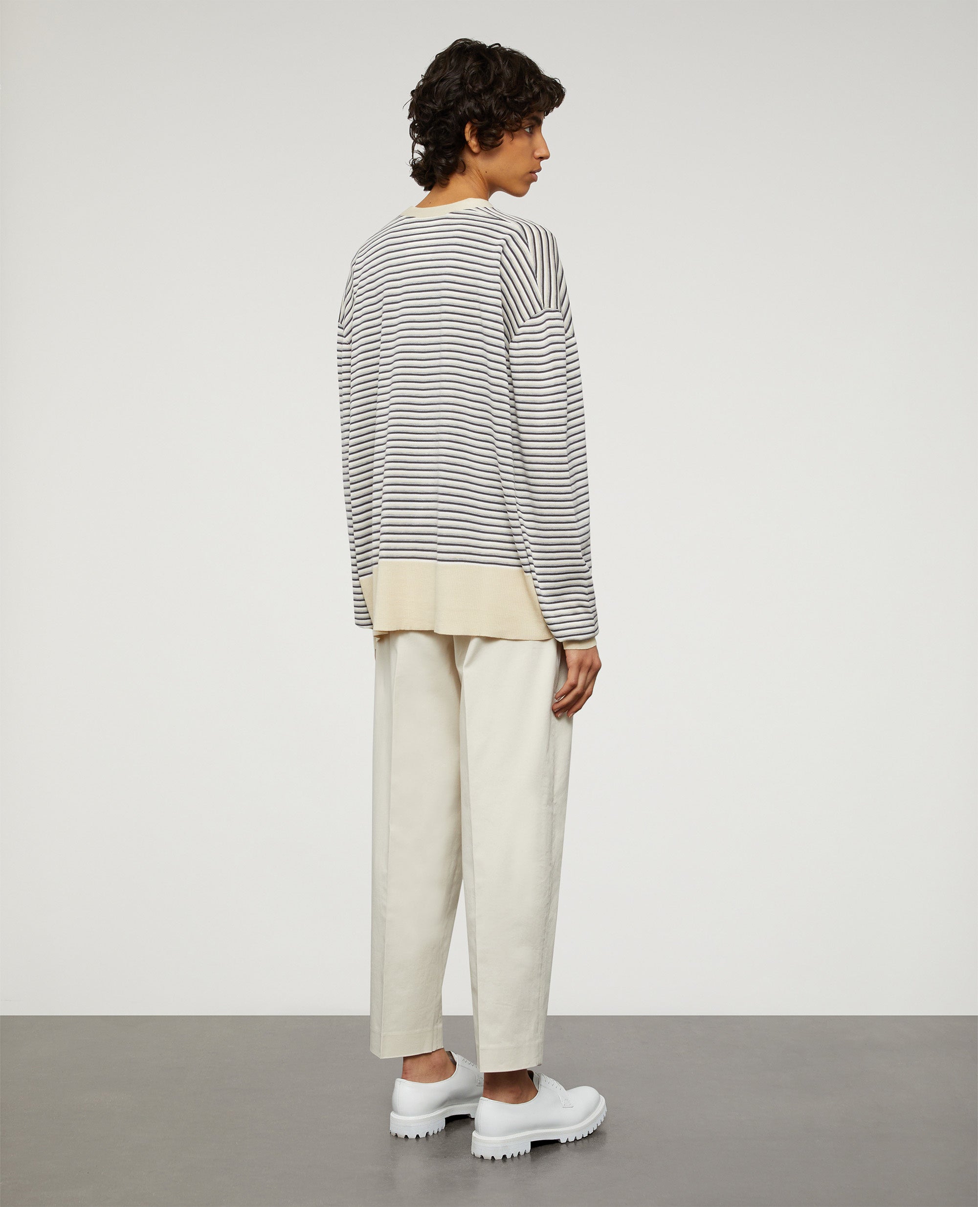 Cardigan a righe con scollo a v-MULTICOLOR-MULTICOLOR-MULTICOLOR-MULTICOLOR-MULTICOLOR