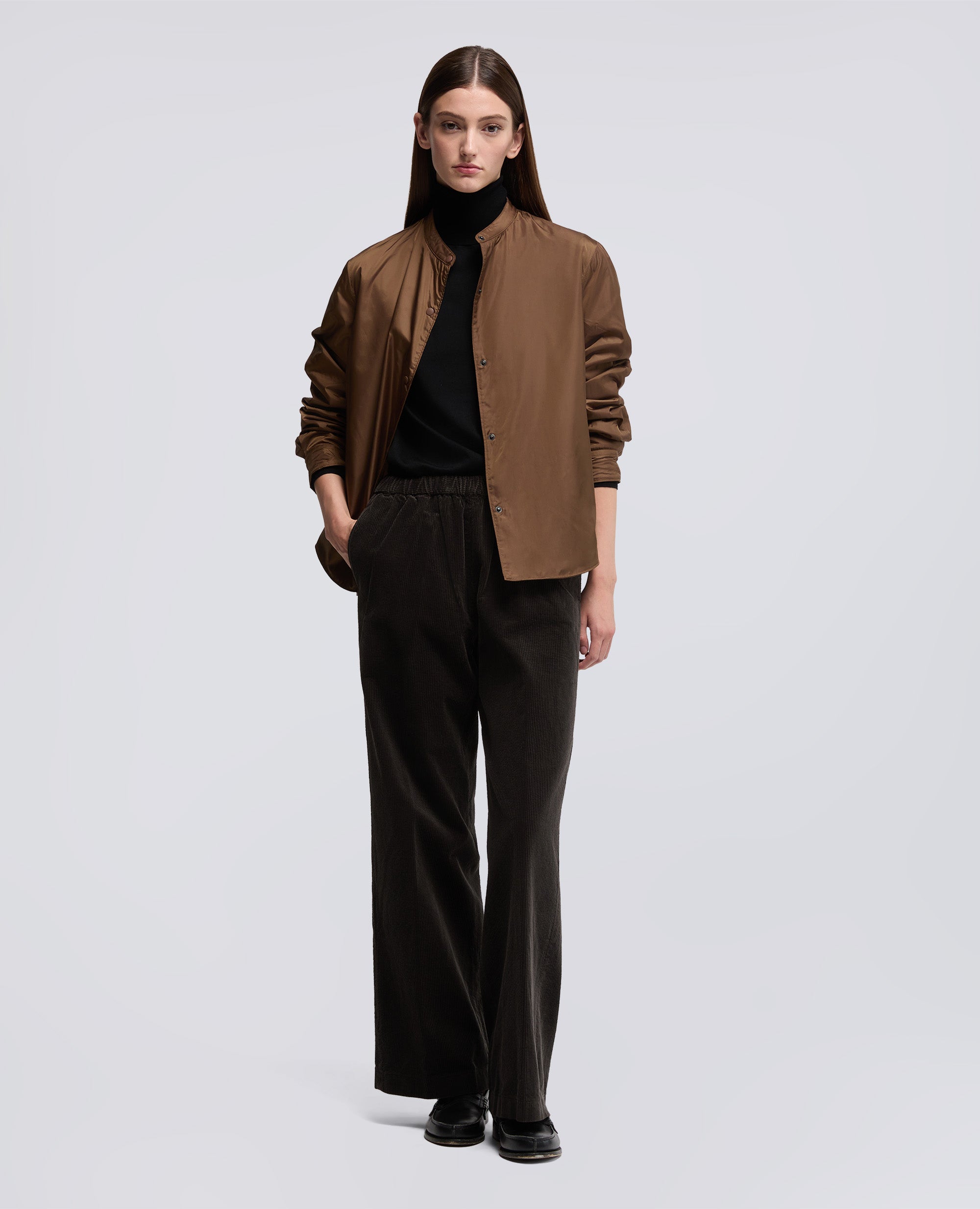 GIACCA CAMICIA IN TAFFETÀ TECNICO-BISCOTTO-BISCUIT-GALLETA-COOKIE-BISCUIT