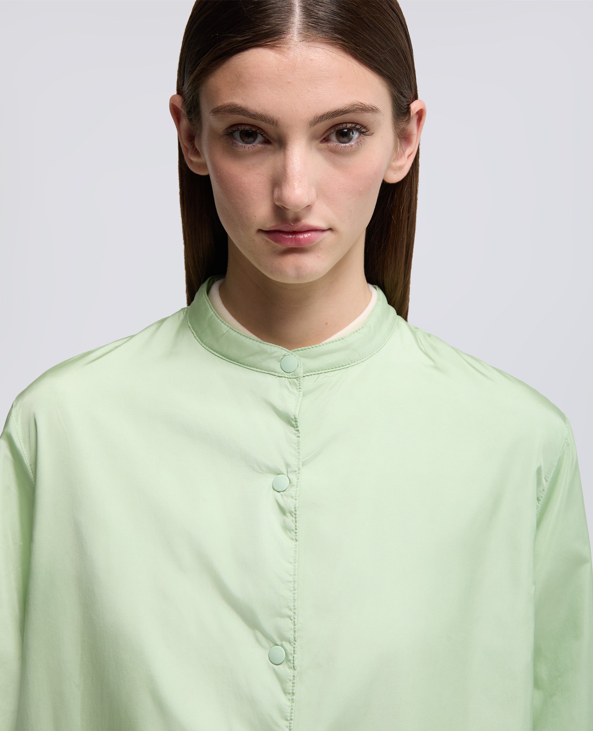 GIACCA CAMICIA IN TAFFETÀ TECNICO-LATTE MENTA-LATTE MENTA-LATTE MENTA-LATTE MENTA-LATTE MENTA