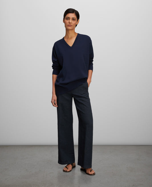 MAGLIA IN COTONE-NAVY-NAVY-AZUL MARINO-NAVY-NAVY