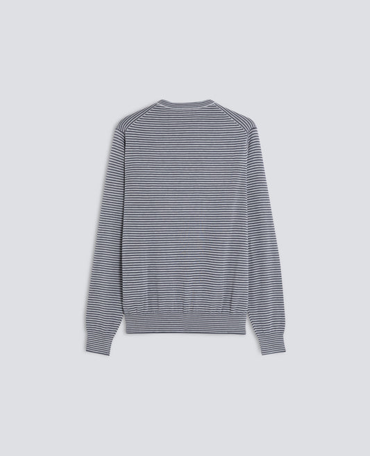 MAGLIA GIROCOLLO IN MISTO COTONE-GRIGIO/FUMO-GRIGIO/FUMO-GRIGIO/FUMO-GRIGIO/FUMO-GRIGIO/FUMO