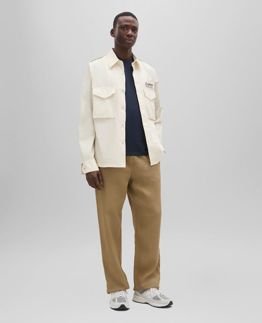 CAMICIA FIELD SHIRT IN TELA DI COTONE-NATURALE-NATURAL-NATURAL-NATURLICH-NATUREL