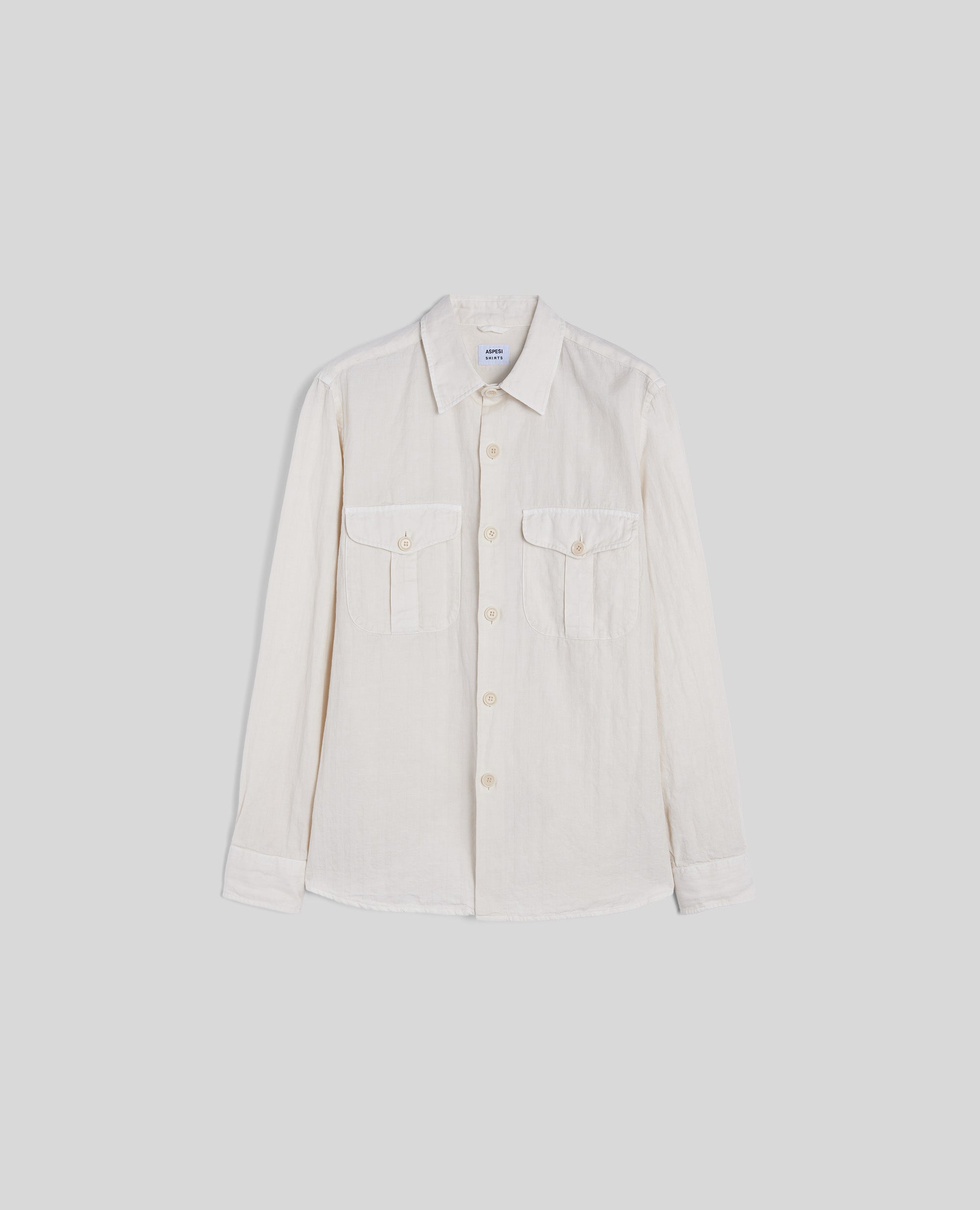 CAMICIA GLENN IN MISTO LINO-NATURALE-NATURAL-NATURAL-NATURLICH-NATUREL