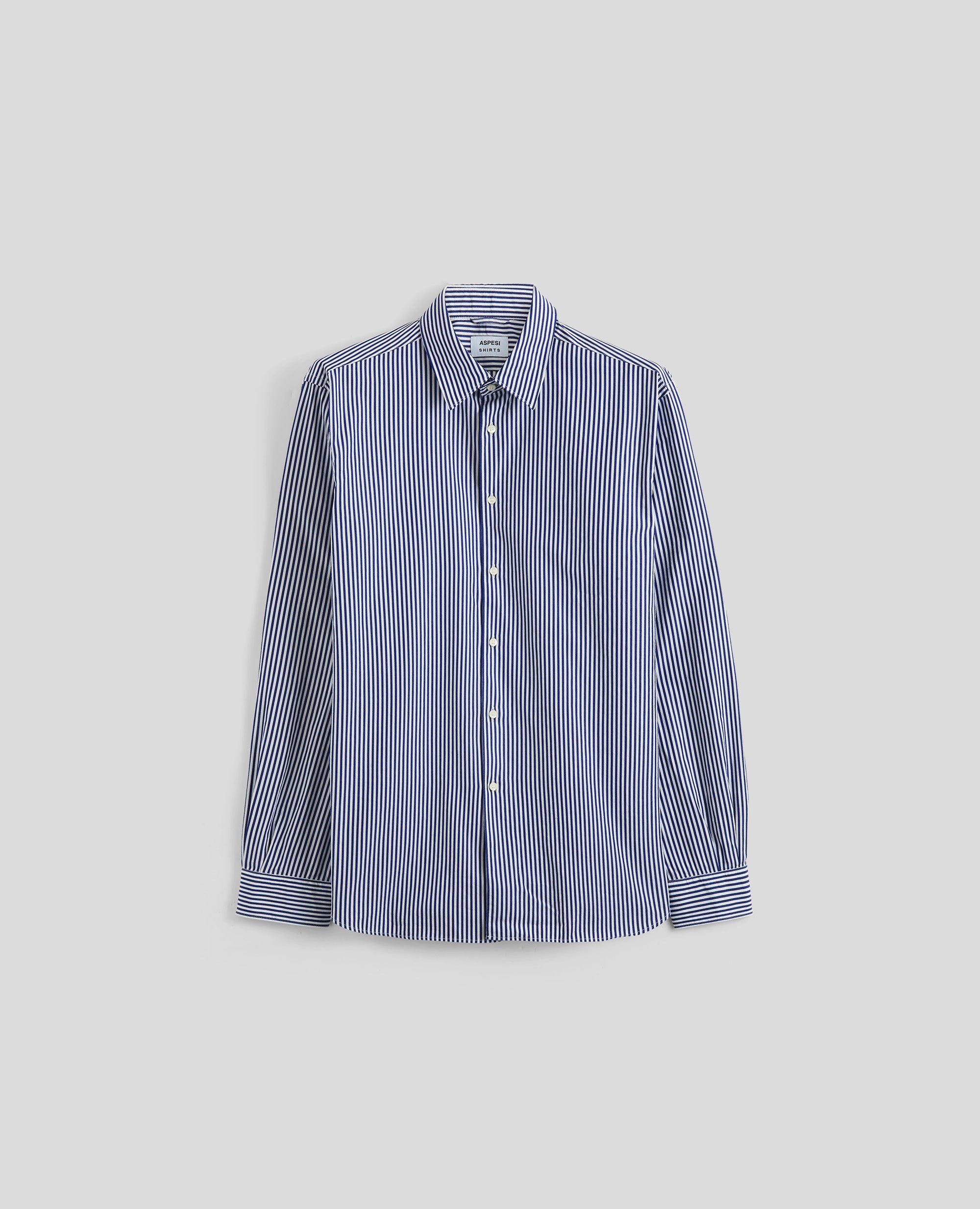 CAMICIA COMMA-RIGA BLU-BLUE STRIPE-RAYA AZUL OSCURO-BLAUE STREIFEN-RAYURES BLEUES
