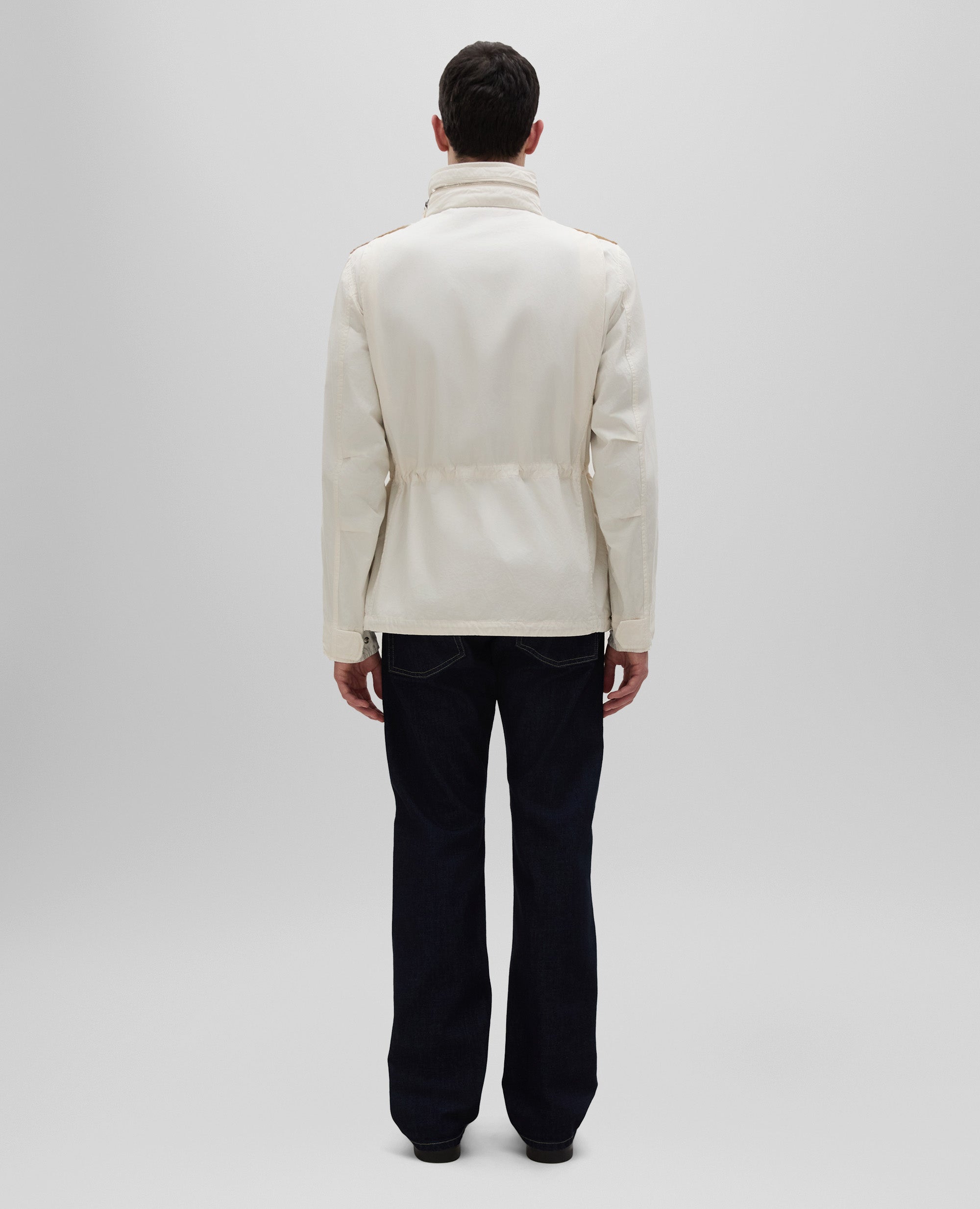 MINI FIELD JACKET VENTO IN GABARDINA-NATURALE-NATURAL-NATURAL-NATURLICH-NATUREL