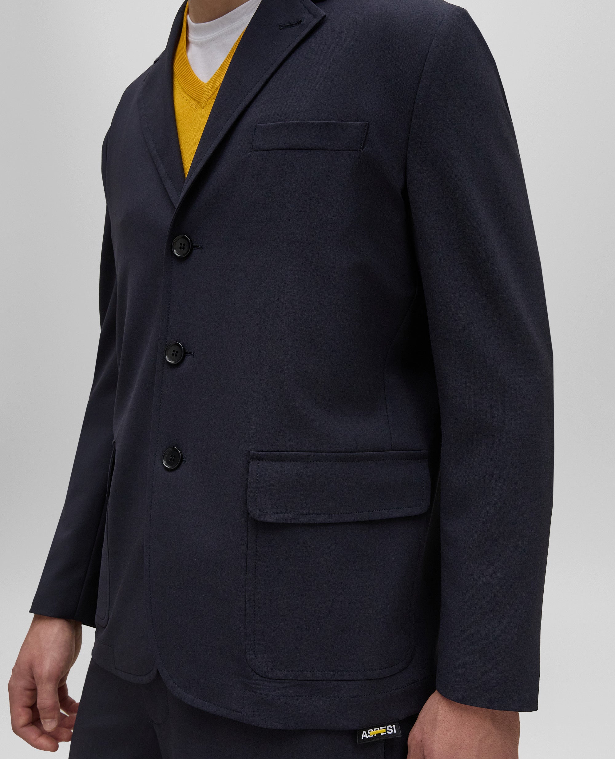 Wool-polyester canvas jacket – ASPESI