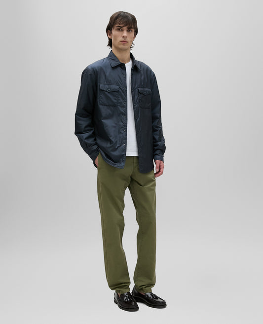 PANTALON CHINO EN GABARDINE DE COTON - VERT - ASPESI