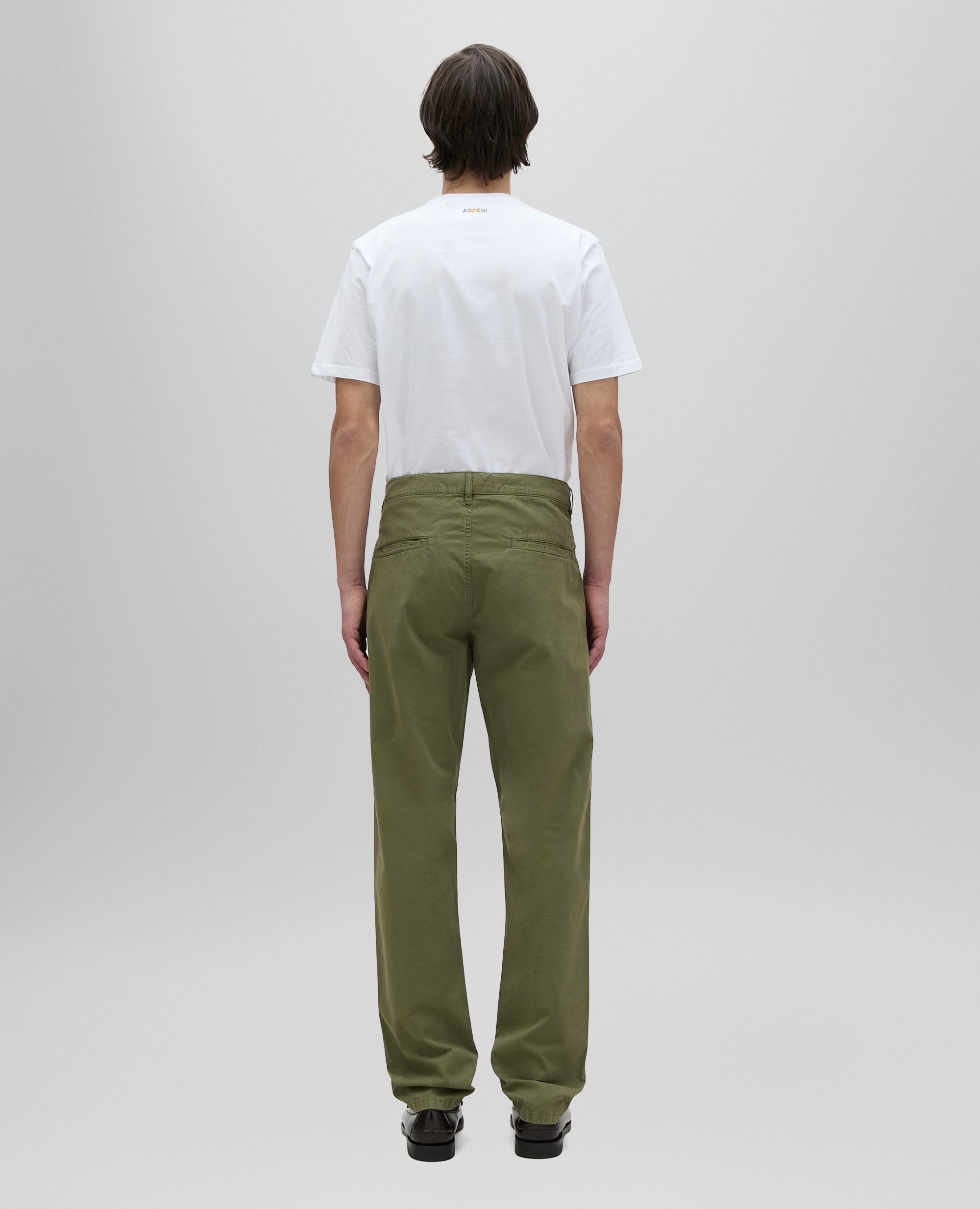 CHINO-HOSE AUS BAUMWOLLGABARDINE - GRUN - ASPESI