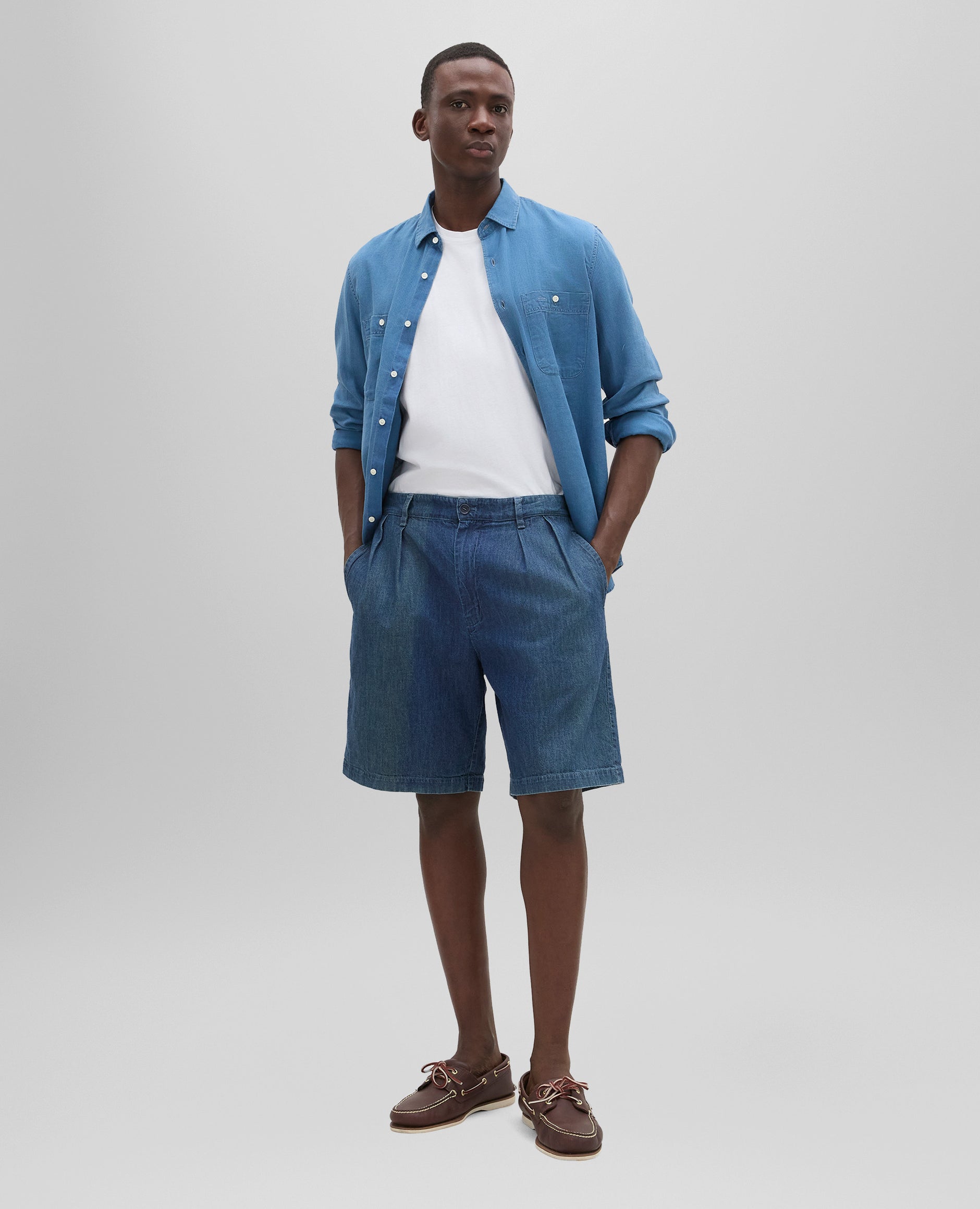 Lightweight denim bermuda shorts – ASPESI